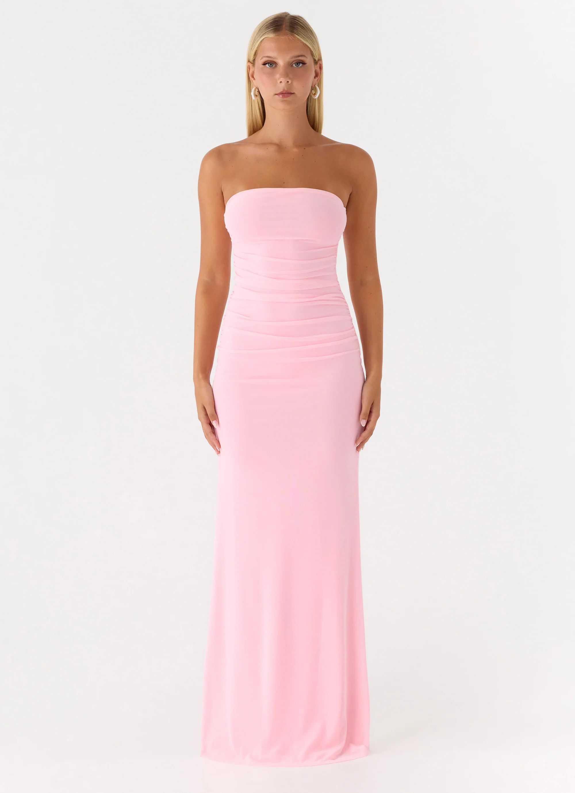Iroha Strapless Maxi Dress - Pink