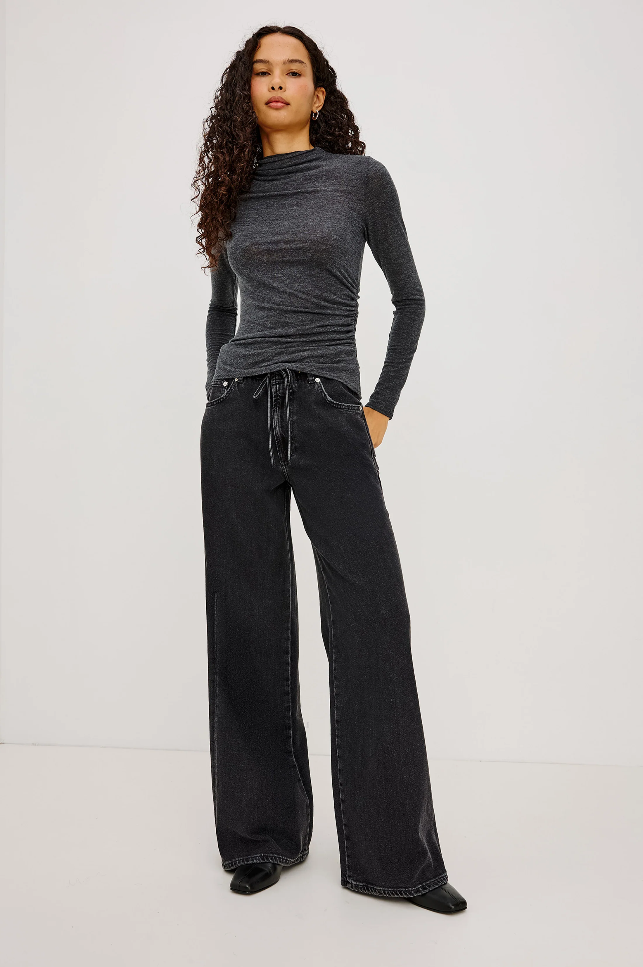 Joelle Top - Charcoal