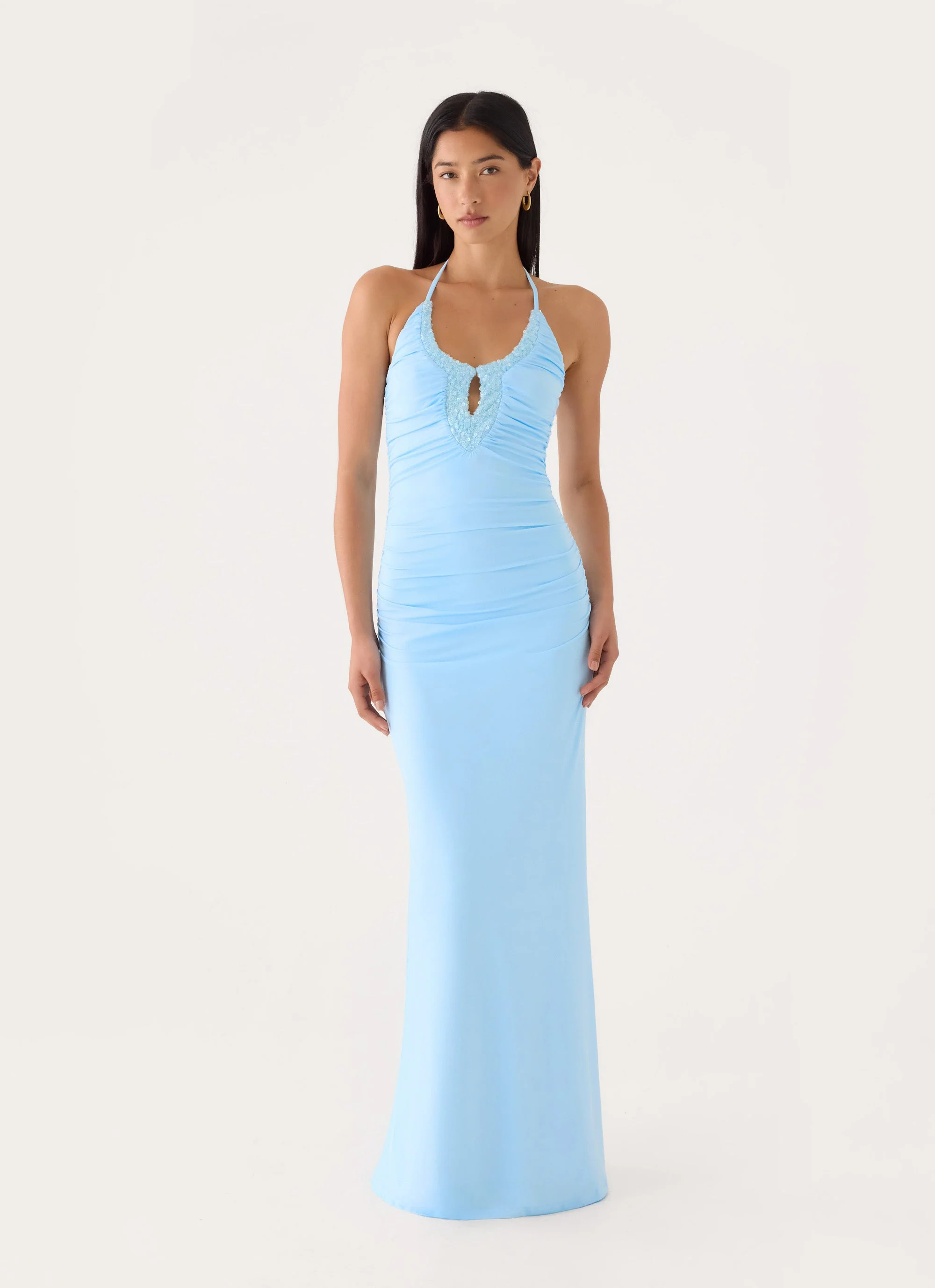Aminata Maxi Dress - Blue - luluinthesky
