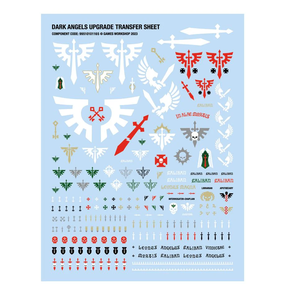 Warhammer 40,000 Dark Angels: Upgrades And Transfers