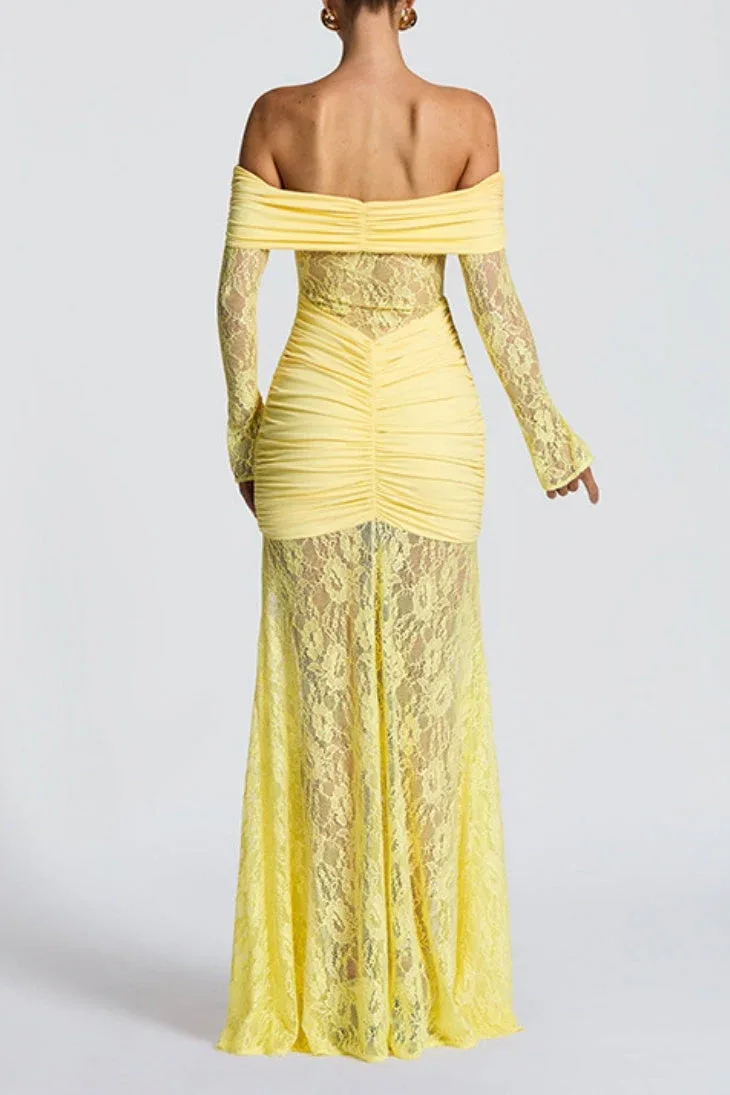 Sheath Column Maxi Lace Formal Evening Dresses 956035458261