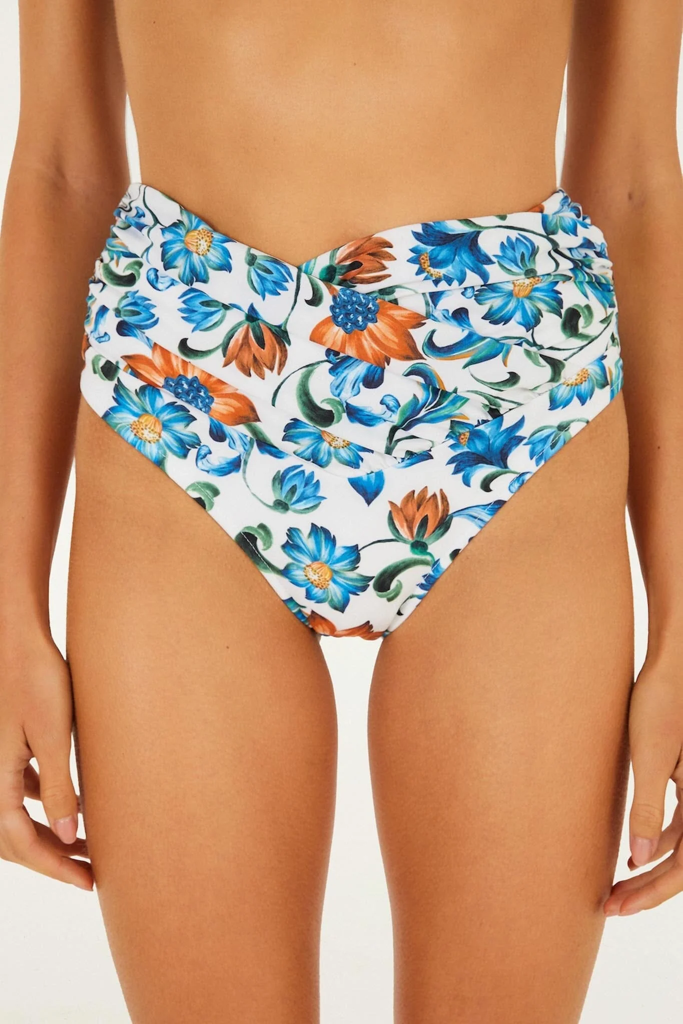 Off-White Flora Tile Hot Pants Bikini Bottom