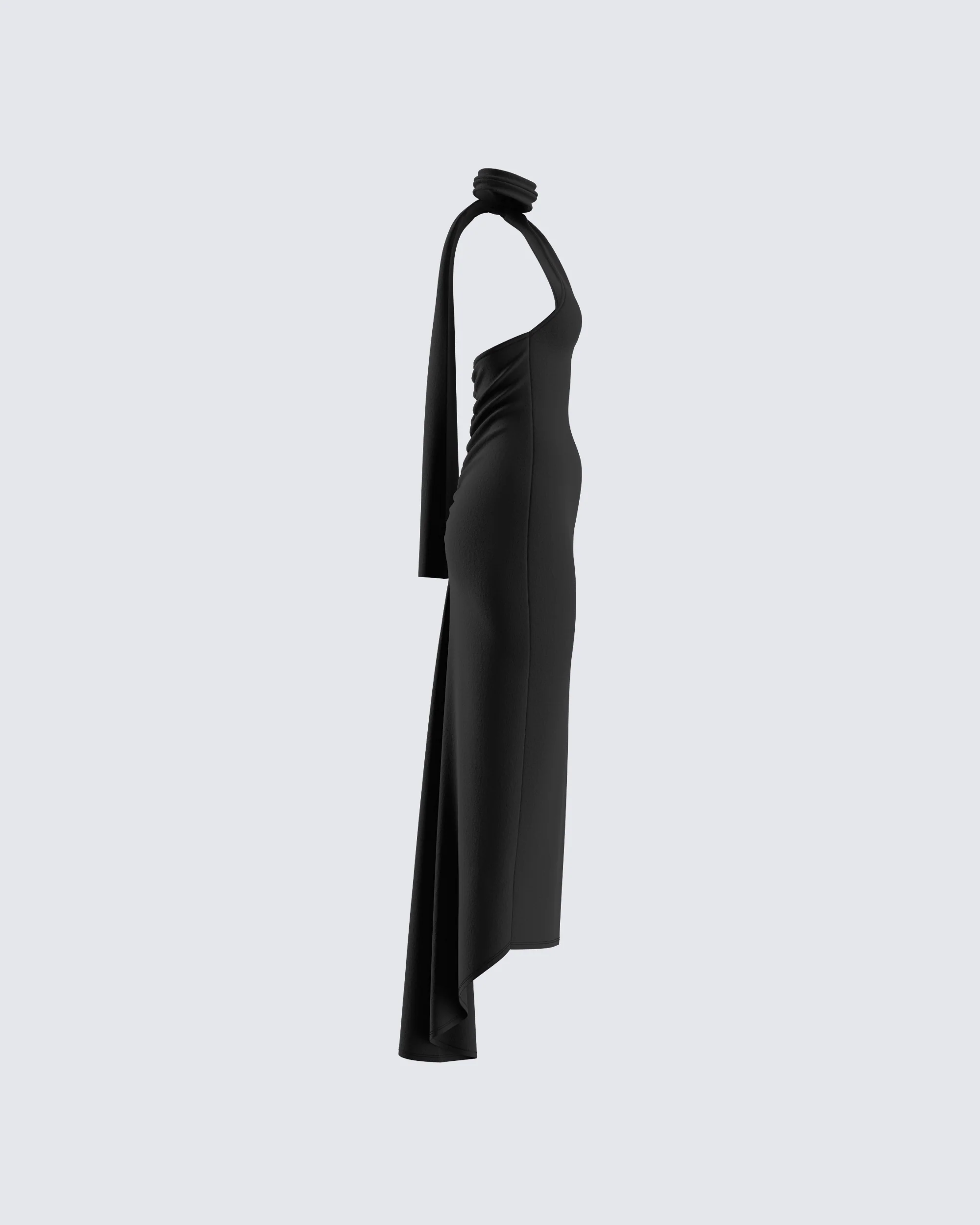 Toni Black One Shoulder Dress
