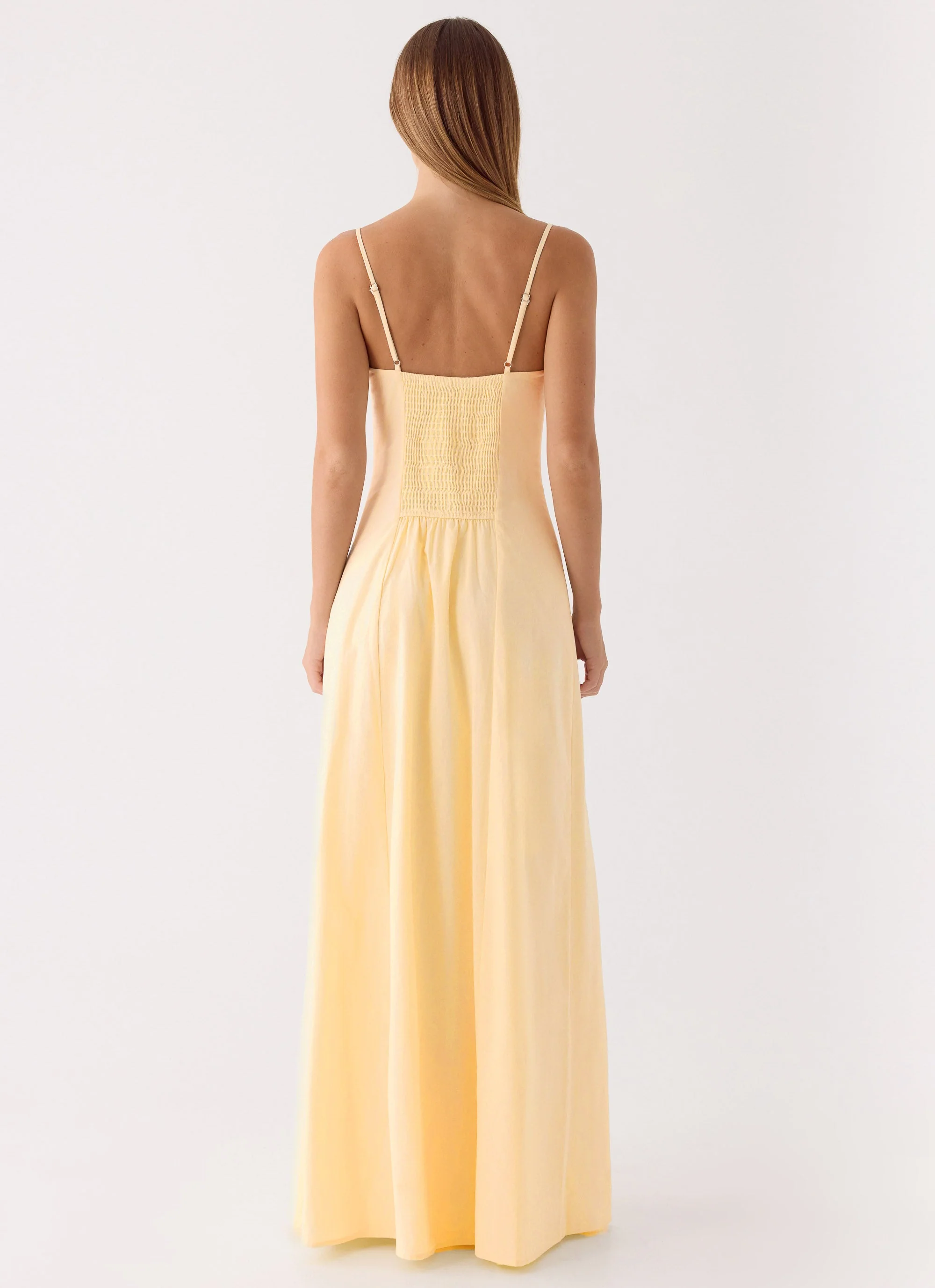 Samah Maxi Dress - Lemon - luluinthesky