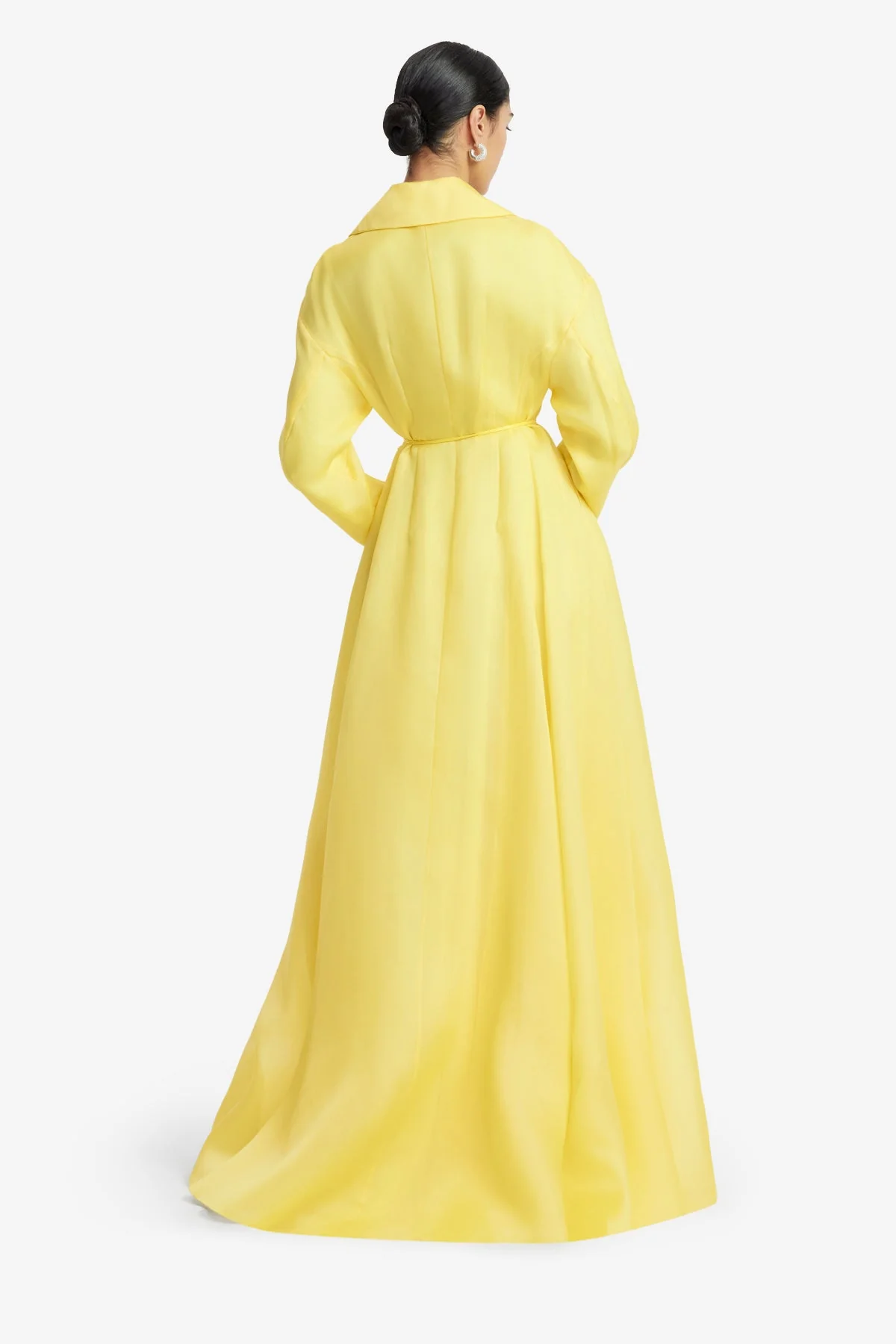 Josephine Silk Gown - Limoncello