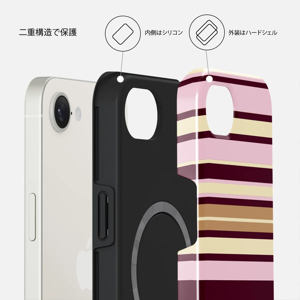 Berry Layers - iPhone 17e ケース
