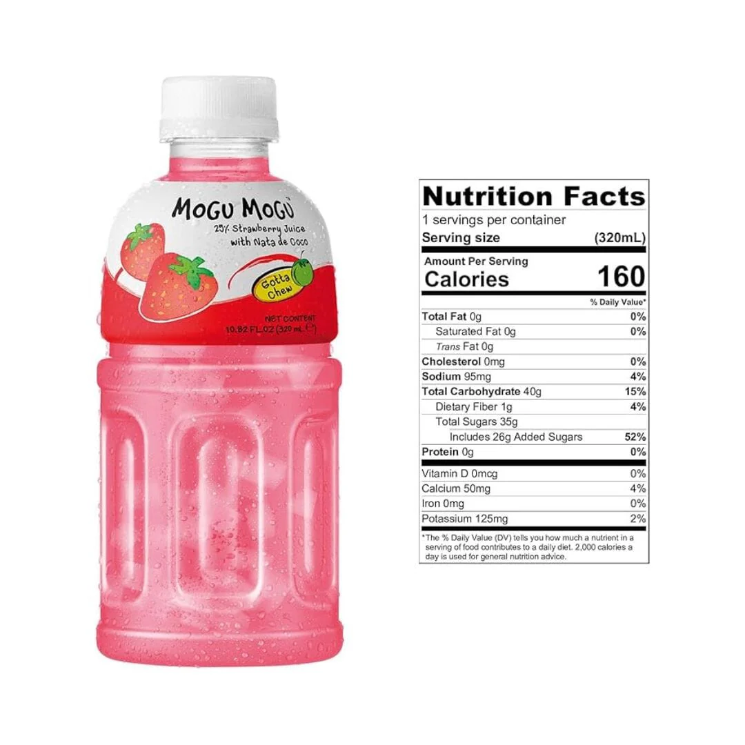 Mogu Mogu Strawberry Juice Drink (320mL)