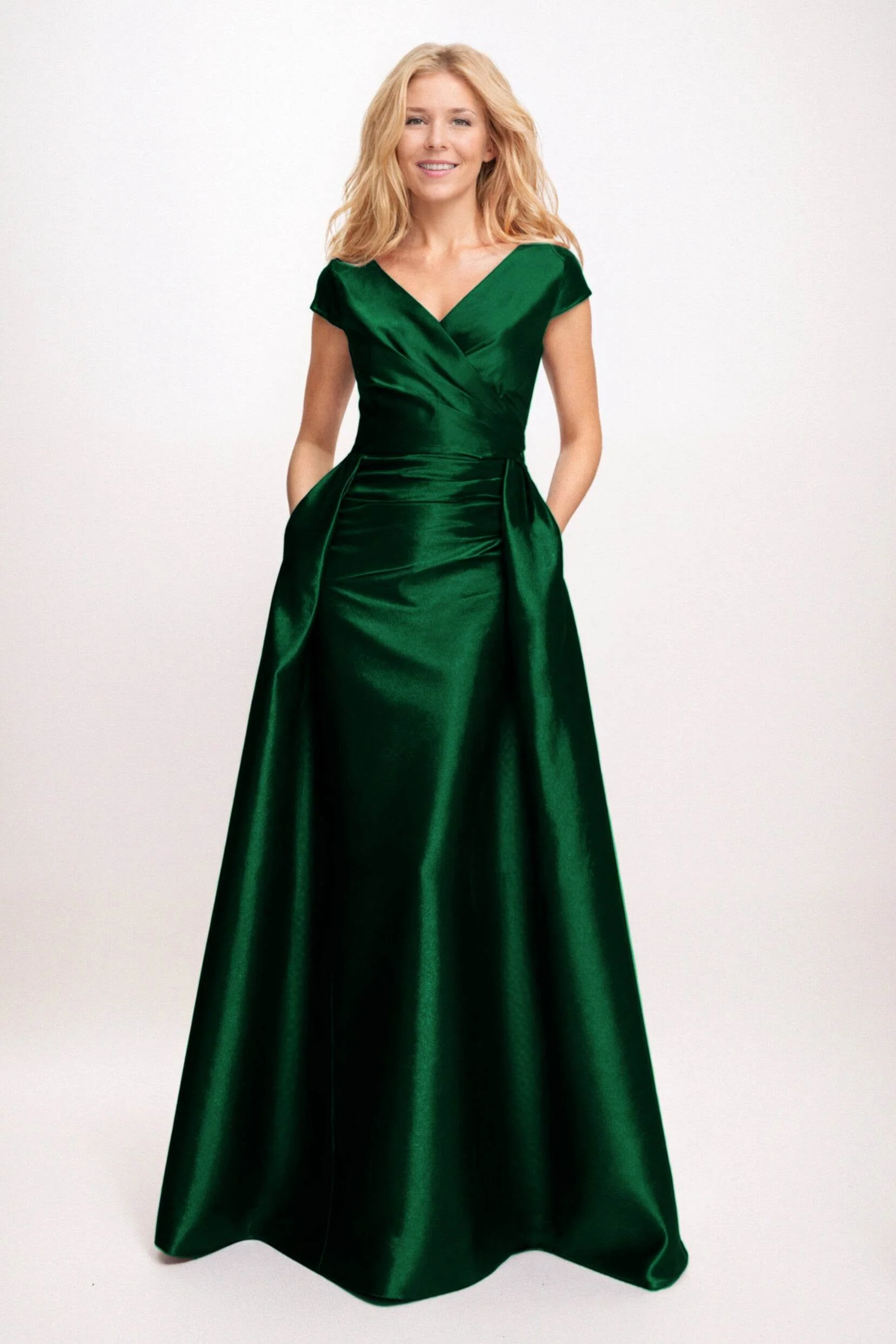 Trumpet-Mermaid Maxi Satin Mother of the Bride Dresses CM0382