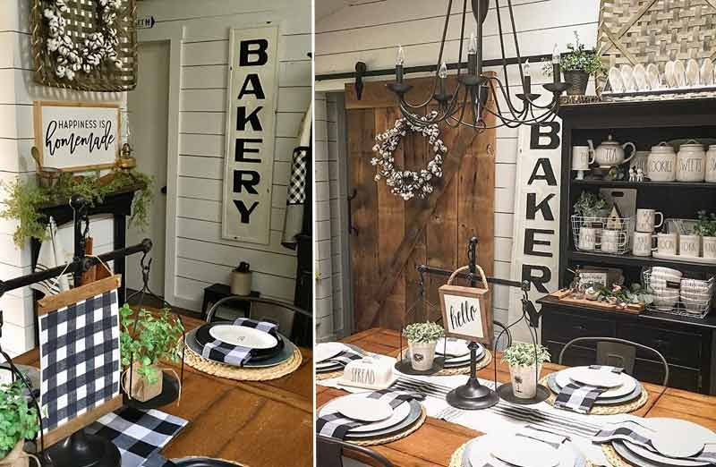 Embossed Metal Bakery Sign