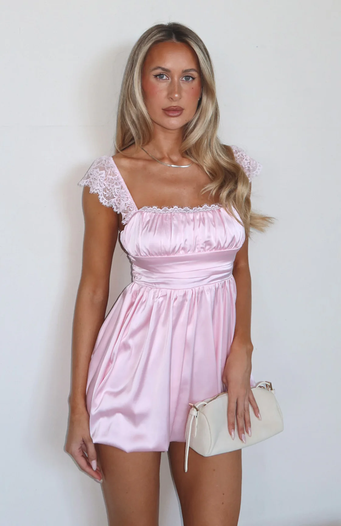 Pretty Princess Mini Dress Pale Pink
