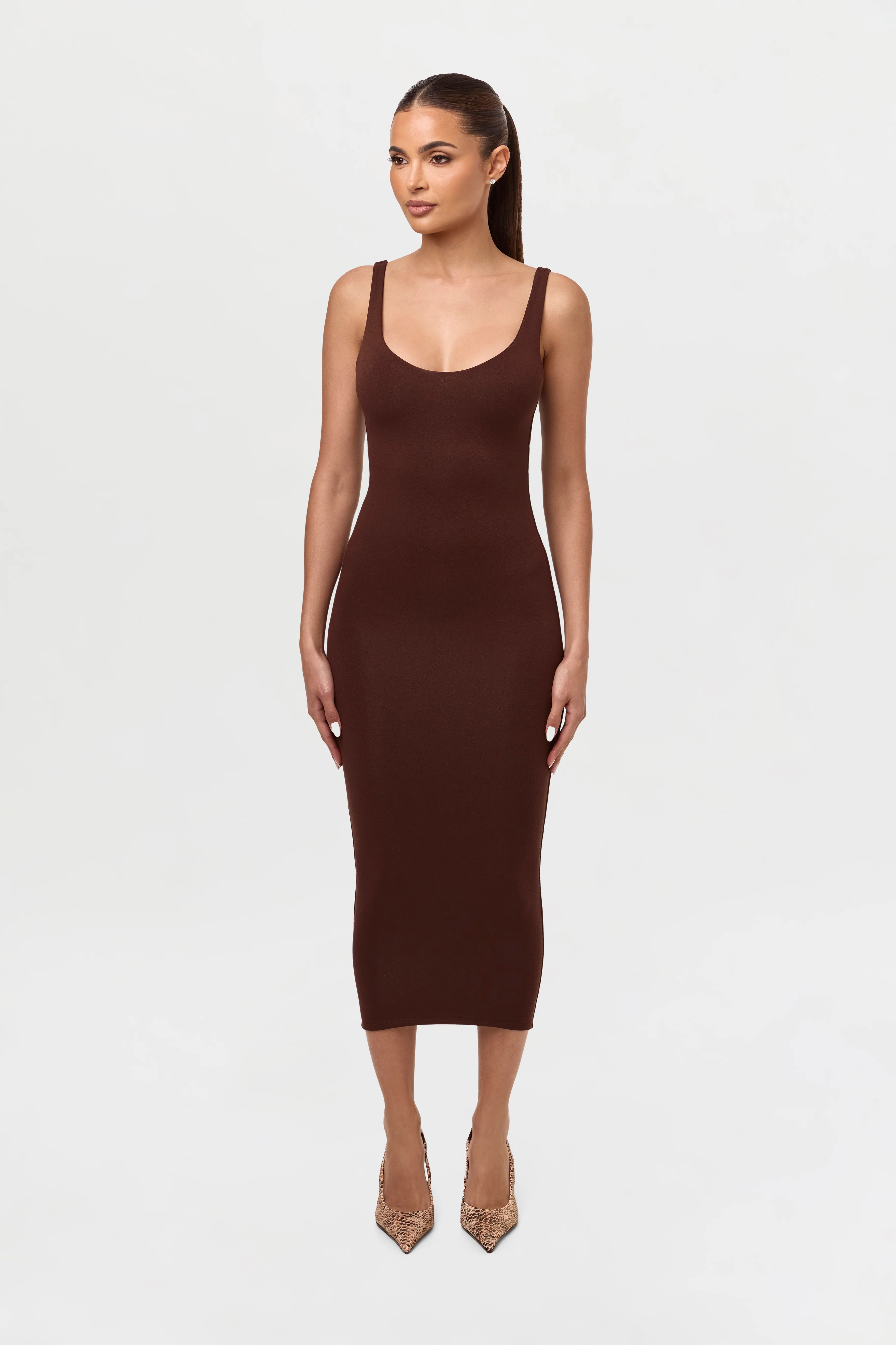 NW Sculpt Tank Midi Dress