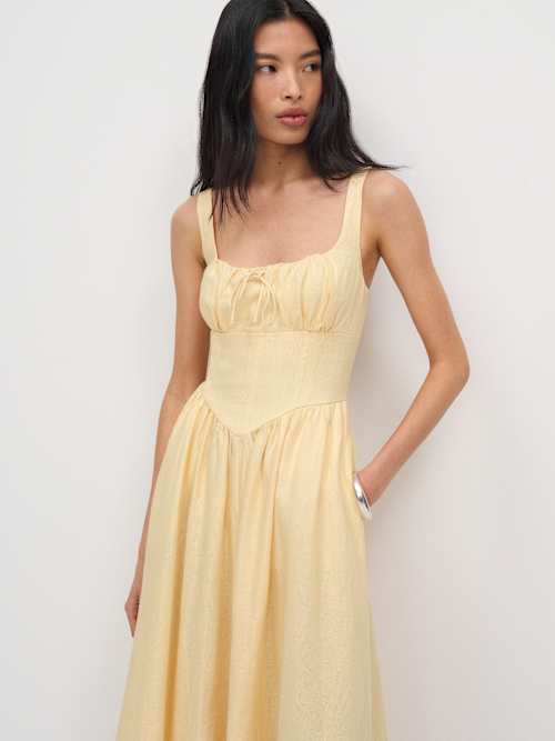 Petites Balia Linen Dress
