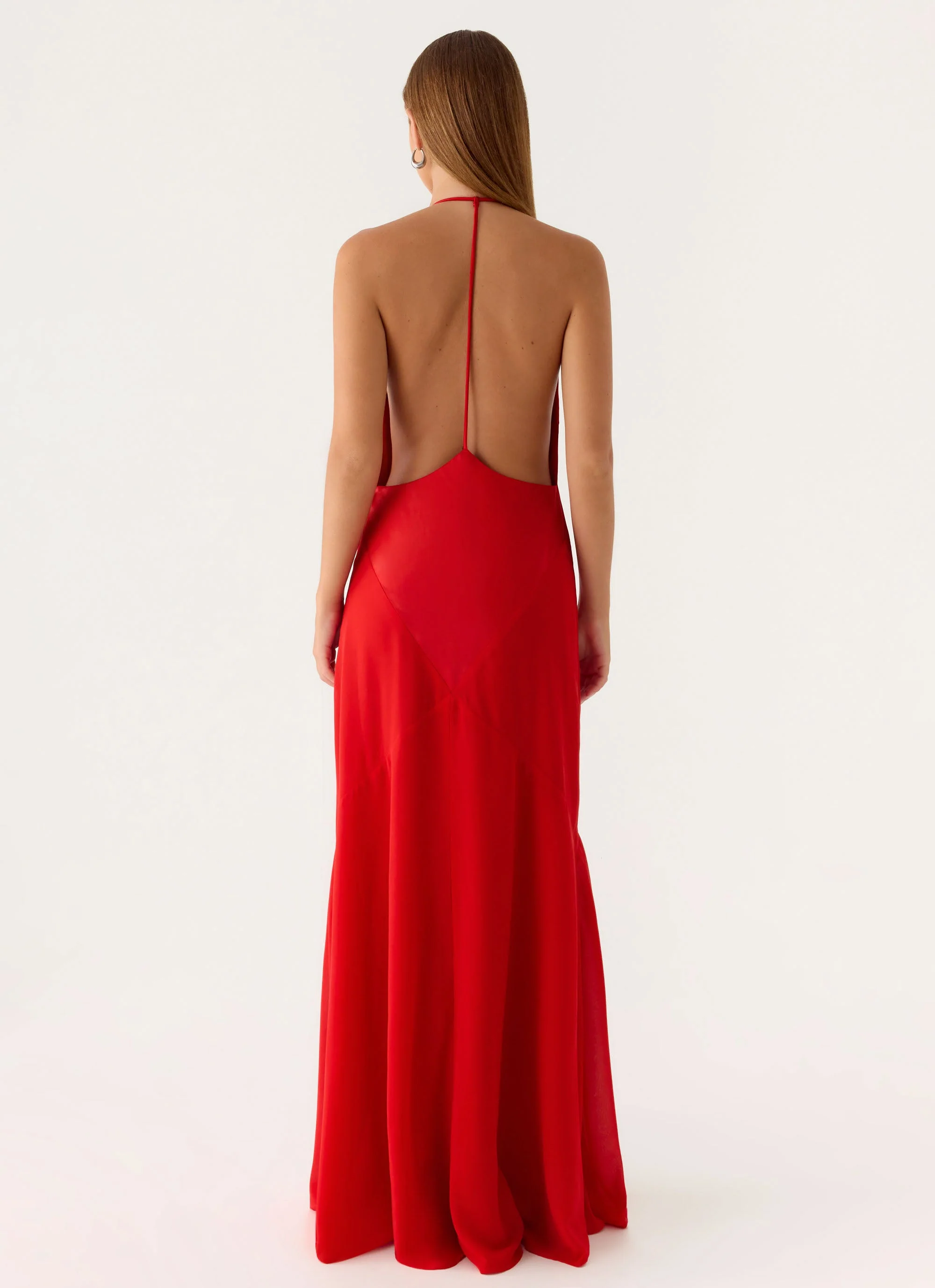 Leilah Maxi Dress - Cherry