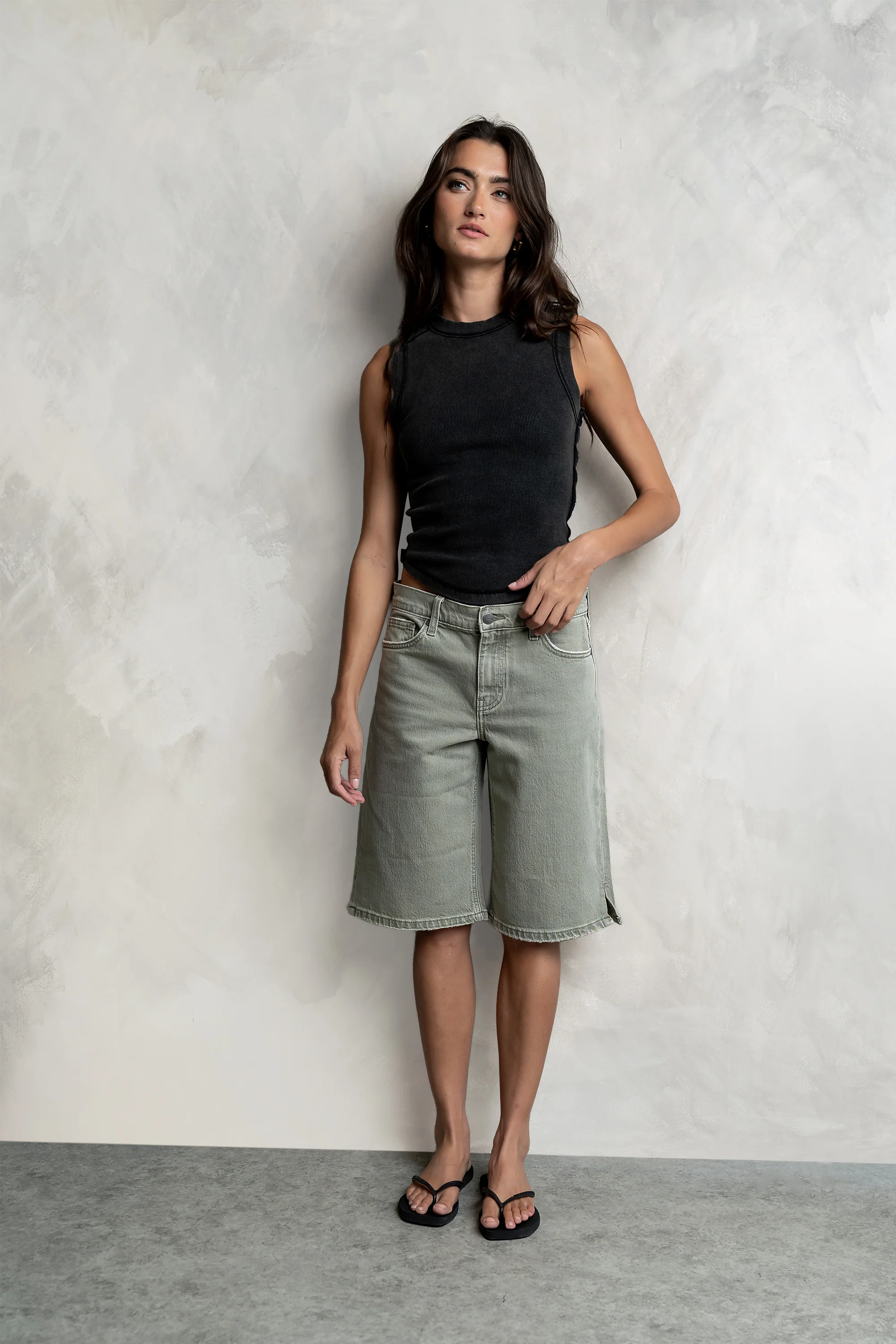 Riley Denim Bermuda Shorts - FINAL SALE