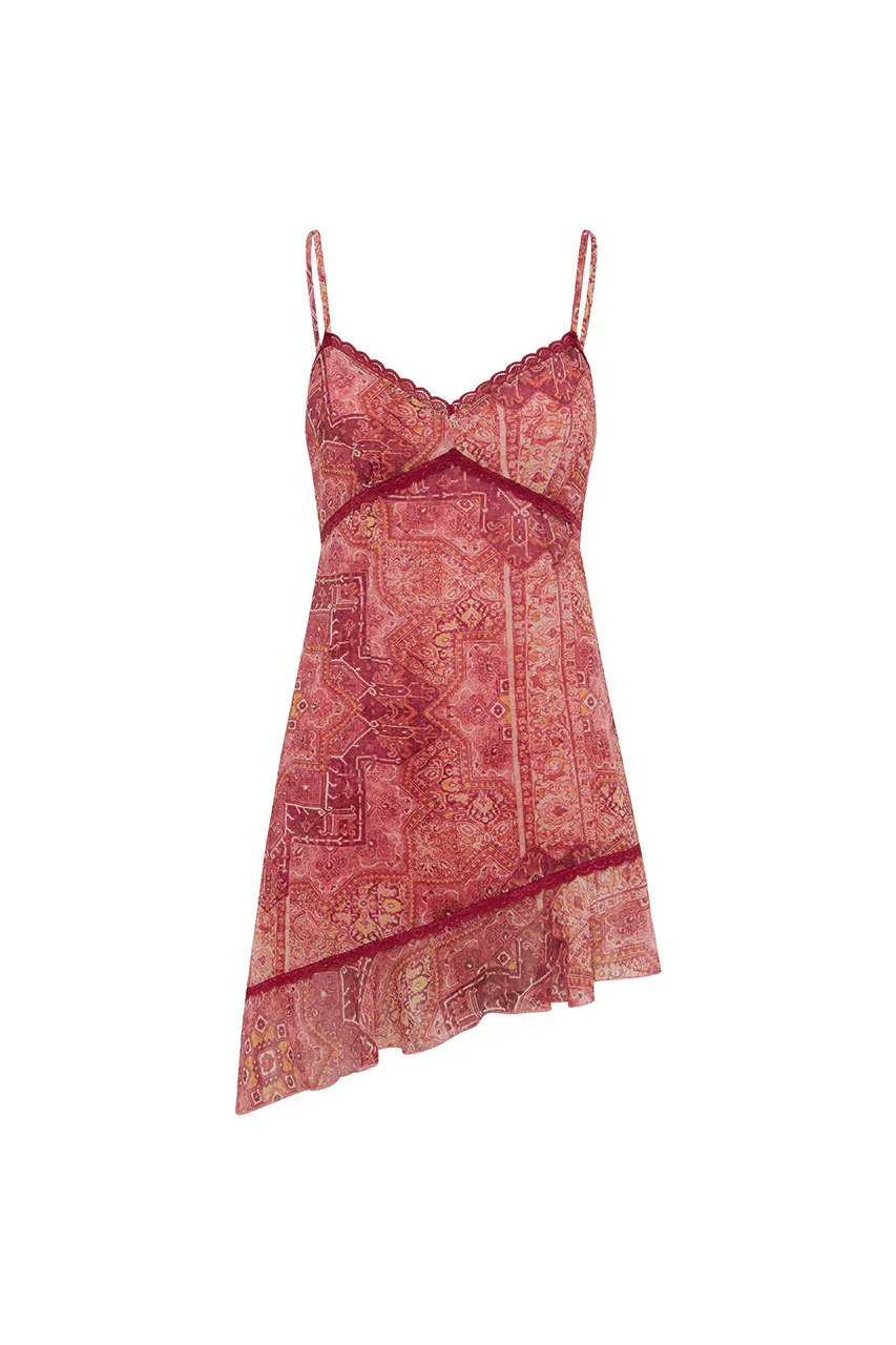 ISHANI MINI DRESS - GAIA PINK - luluinthesky