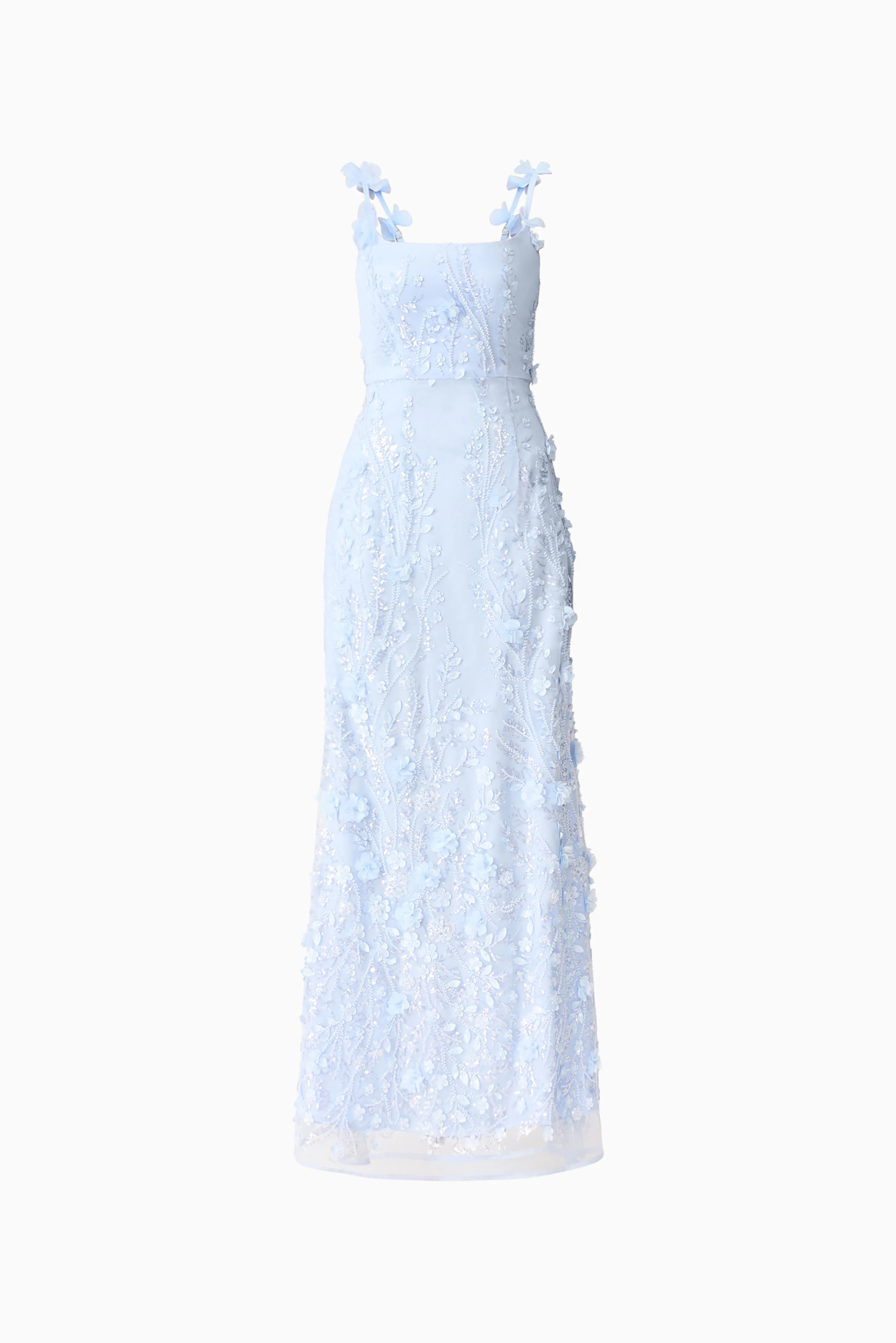 Rina Embellished Gown in Blue