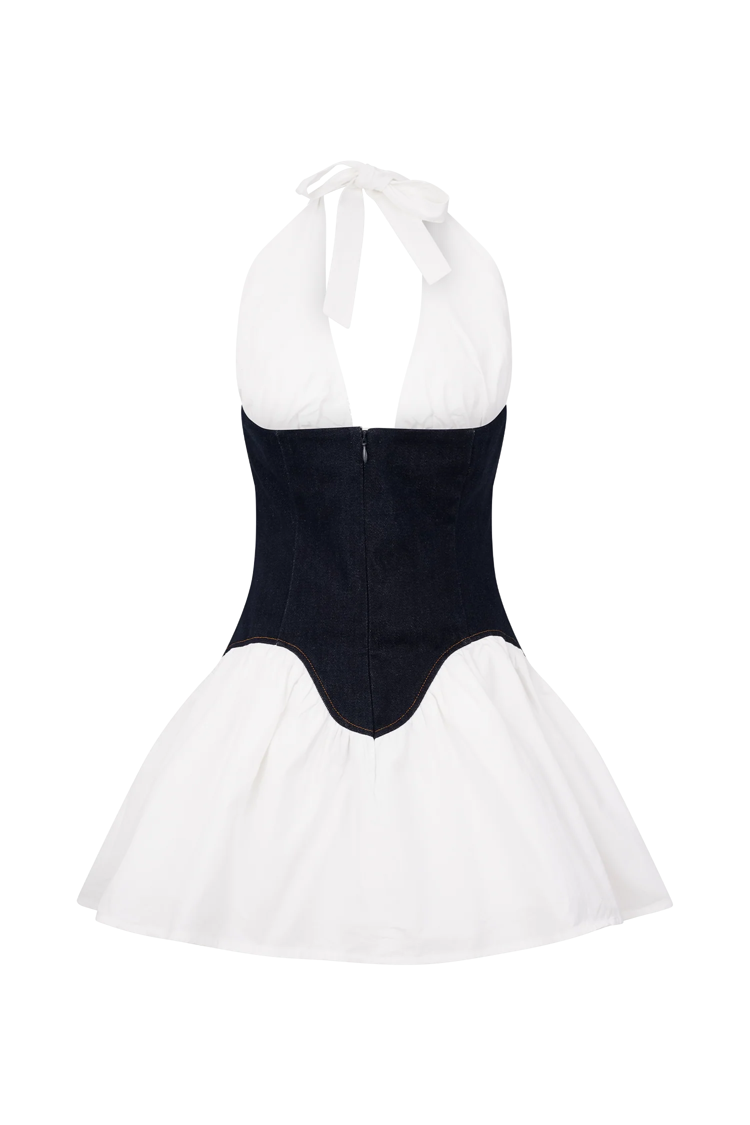 Merlyn Denim Cotton Mini Dress - Indigo Blue