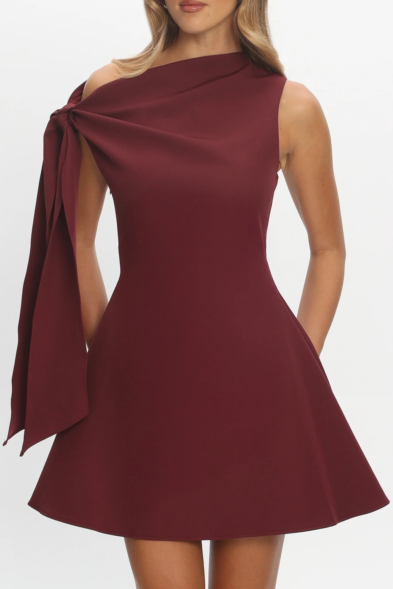 It’s A Match Mini Dress Burgundy - luluinthesky