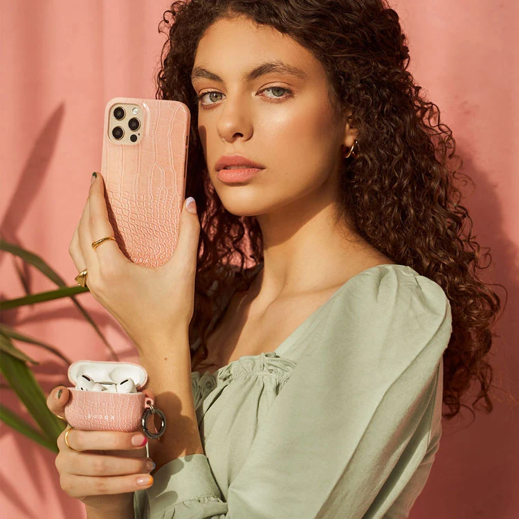 Pink Croco - Samsung Galaxy S25 Edge ケース
