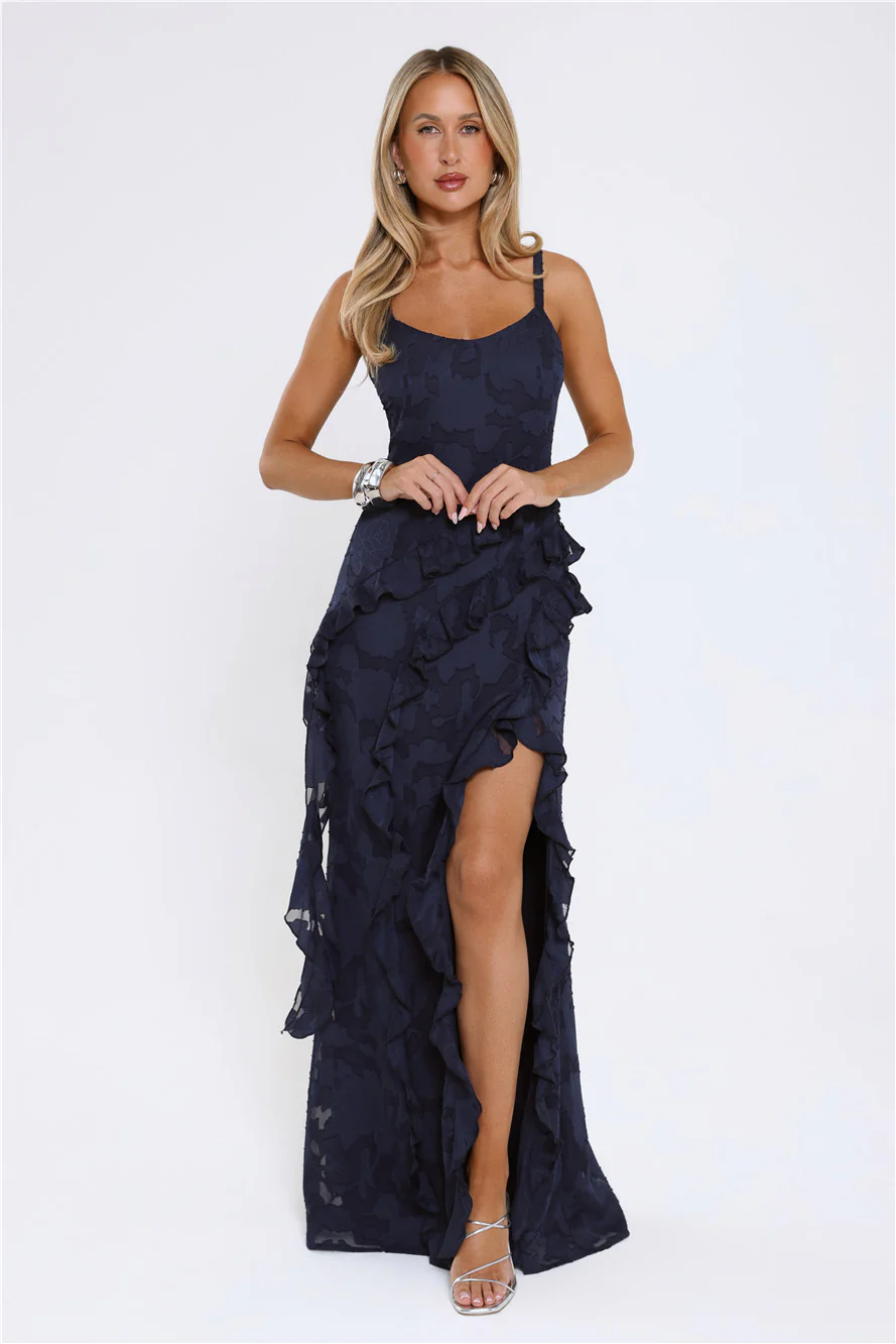 Urban Elegance Maxi Dress Navy