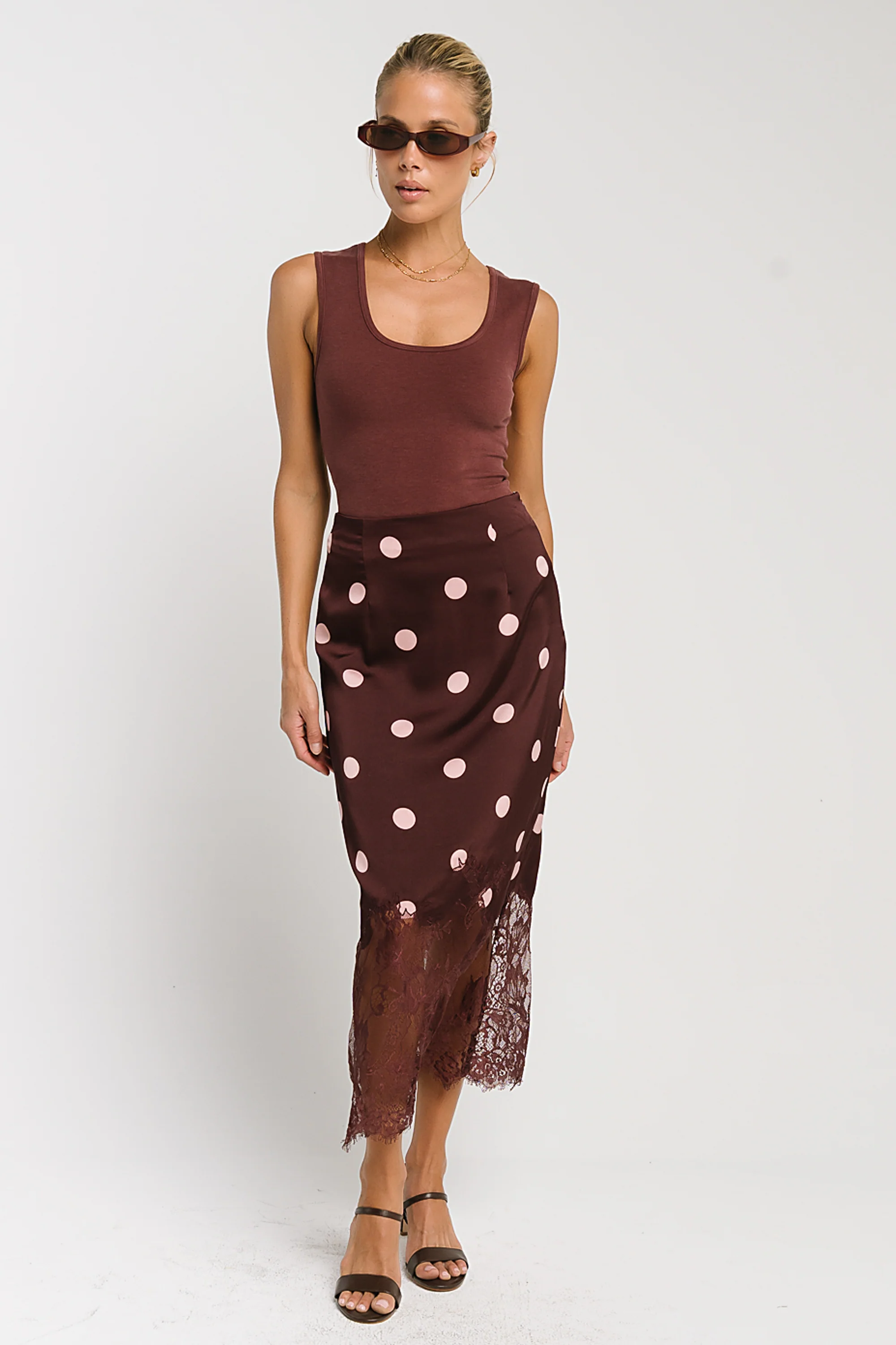Anna Tank Top in Berry