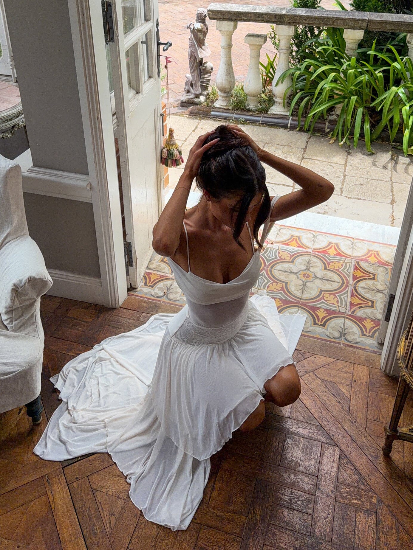 SINORA MAXI DRESS IVORY