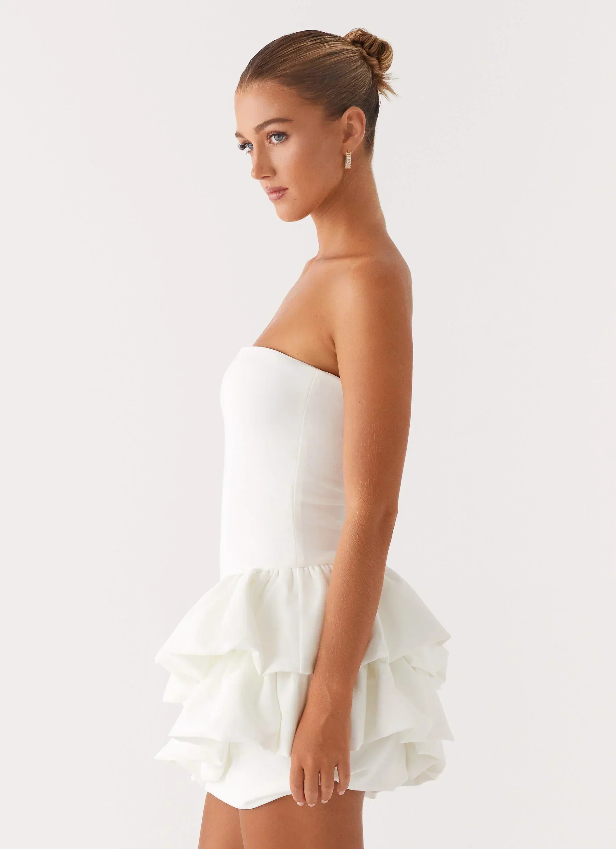 Marie Mini Dress - White - luluinthesky