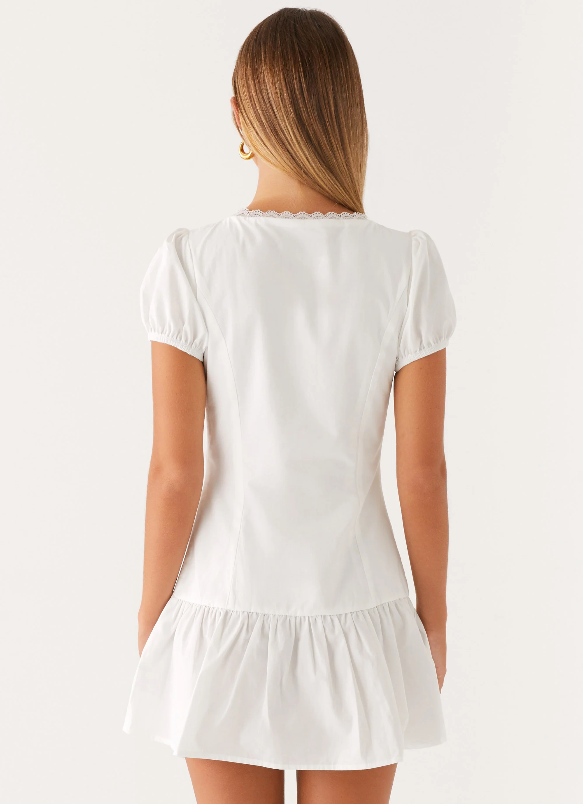 Simply Yours Mini Dress - White - luluinthesky