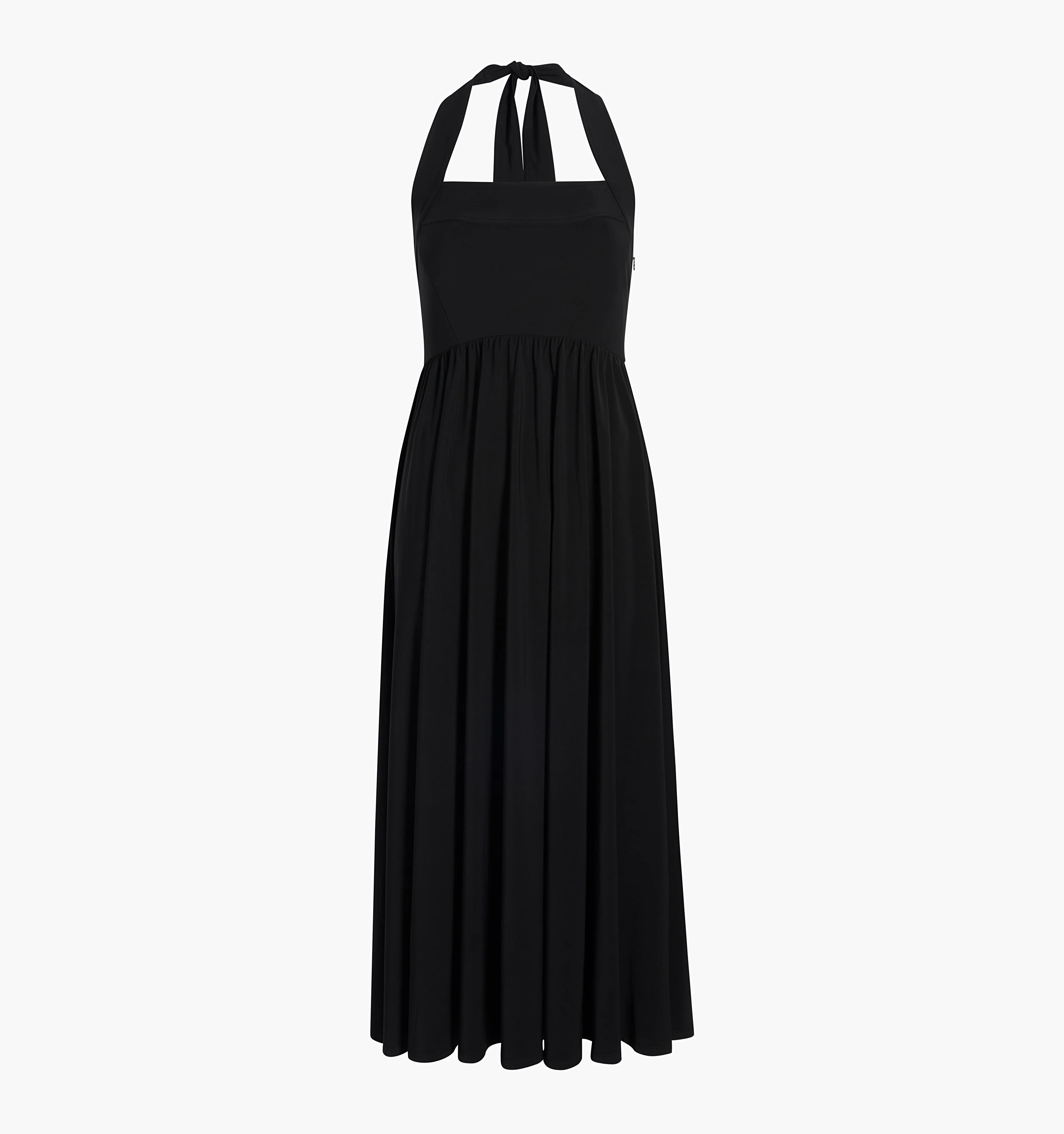 The Fleur Midi Dress - Black Jersey
