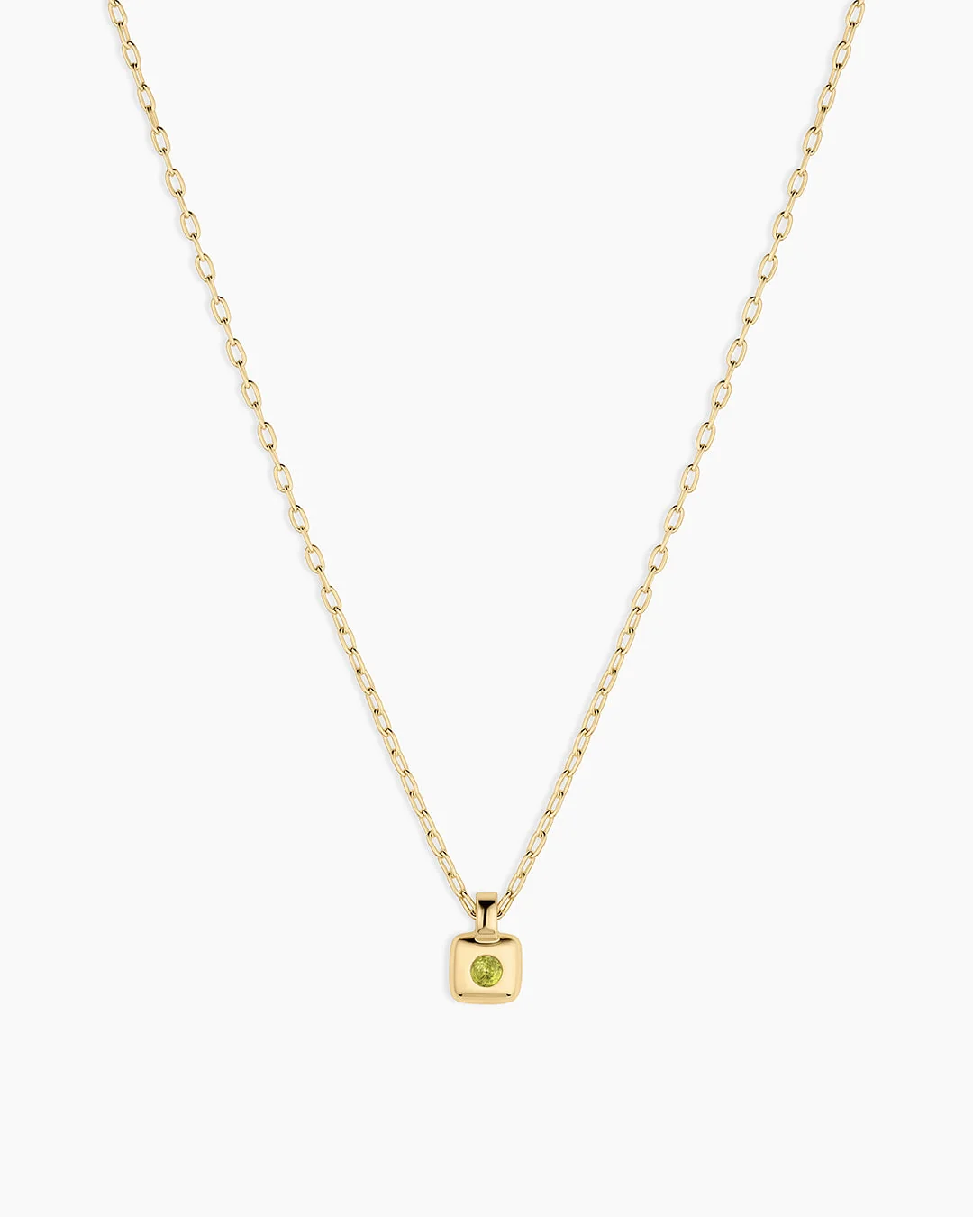 Petite Puff Birthstone Necklace