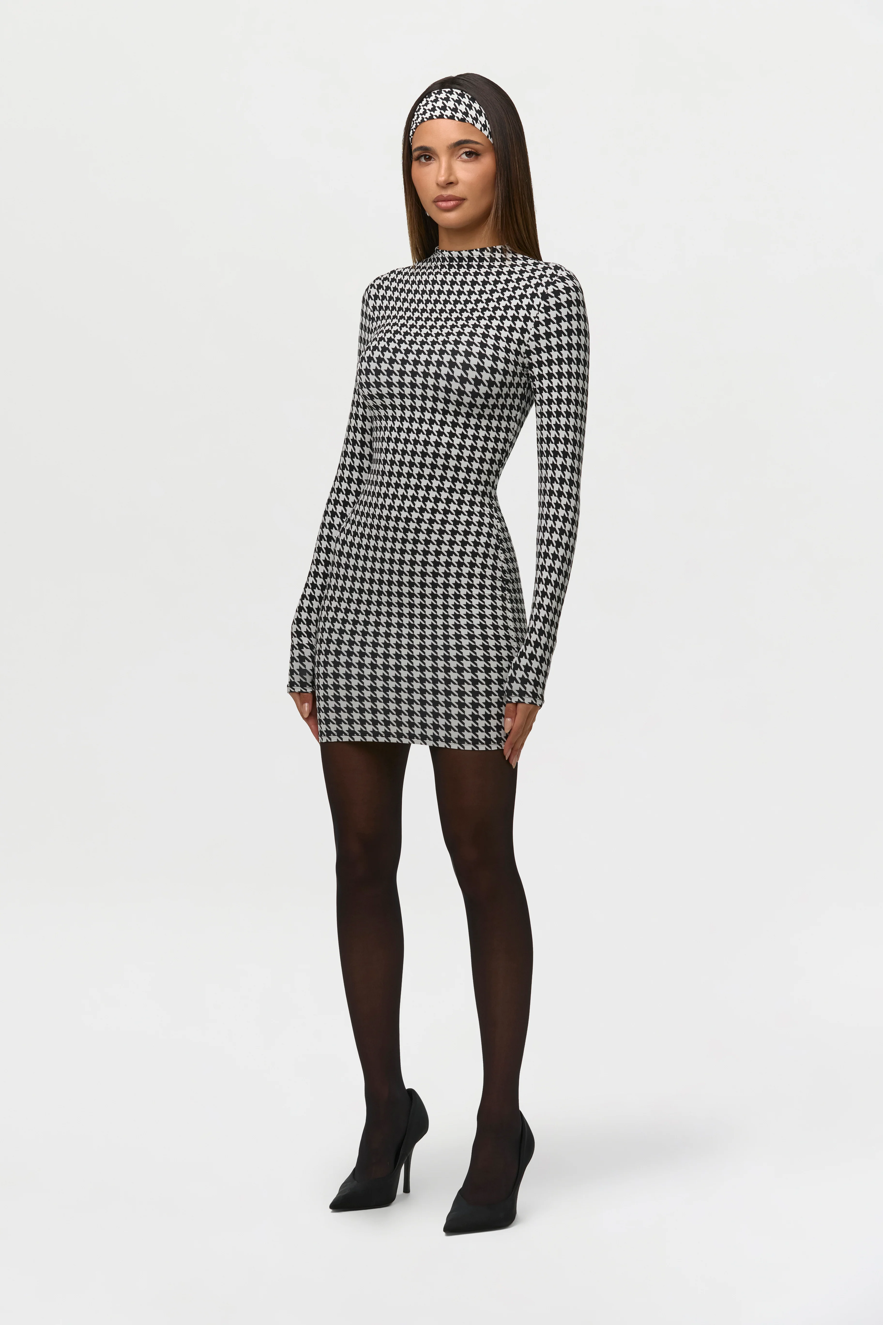 Naked Print Mini Dress