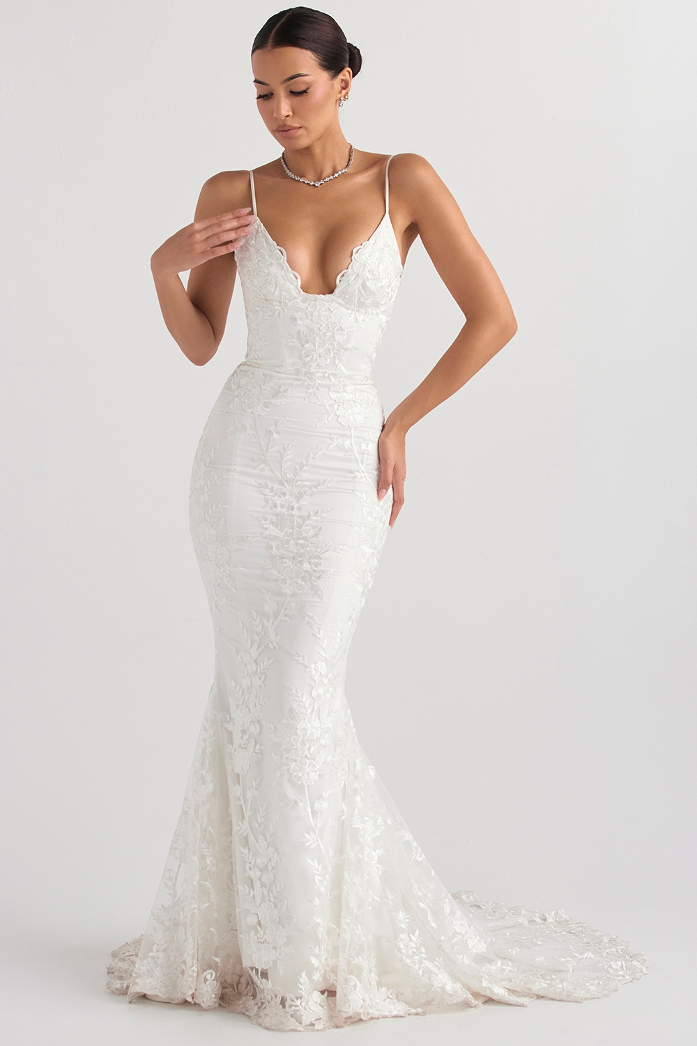 White Lace Bridal Gown