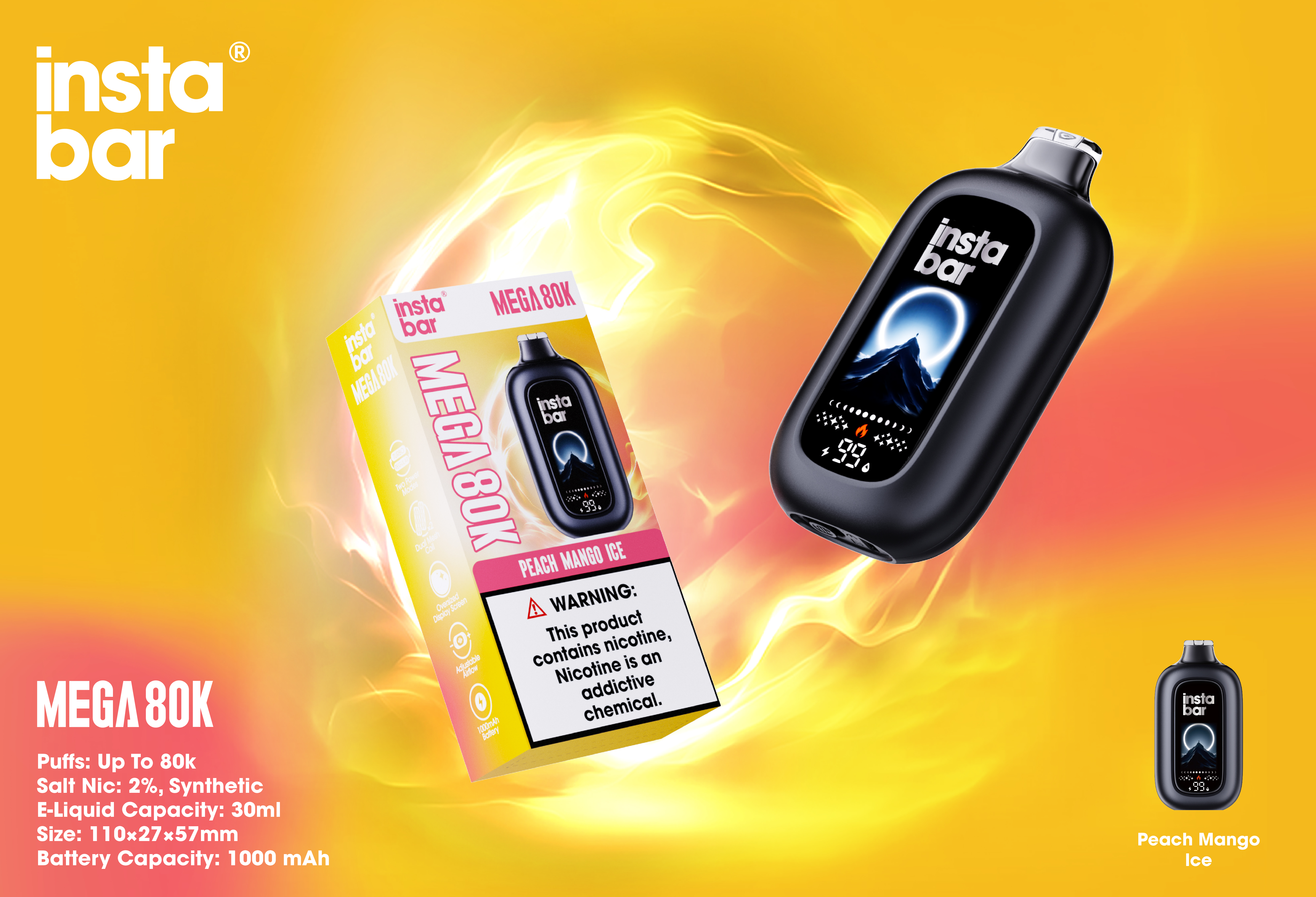 Instabar Mega 80K - mogicvape.pl