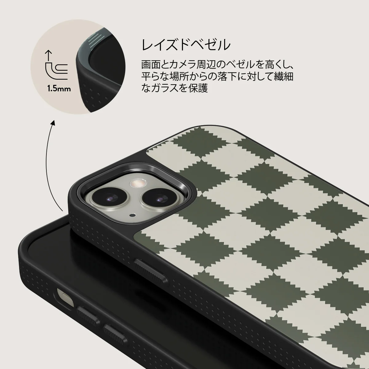Retro Grid - iPhone 13 ケース