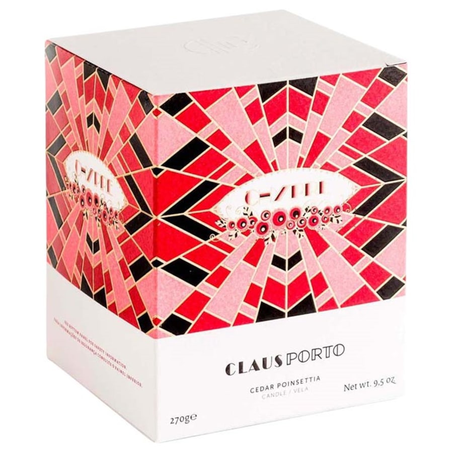 Claus Porto Świece Świeca Chypre Cedar Poinsettia