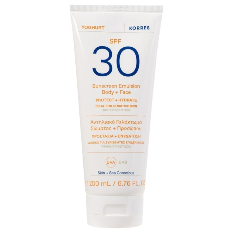 Korres Kosmetyki do opalania Jogurtowa emulsja przeciwsłoneczna do ciała i twarzy SPF30