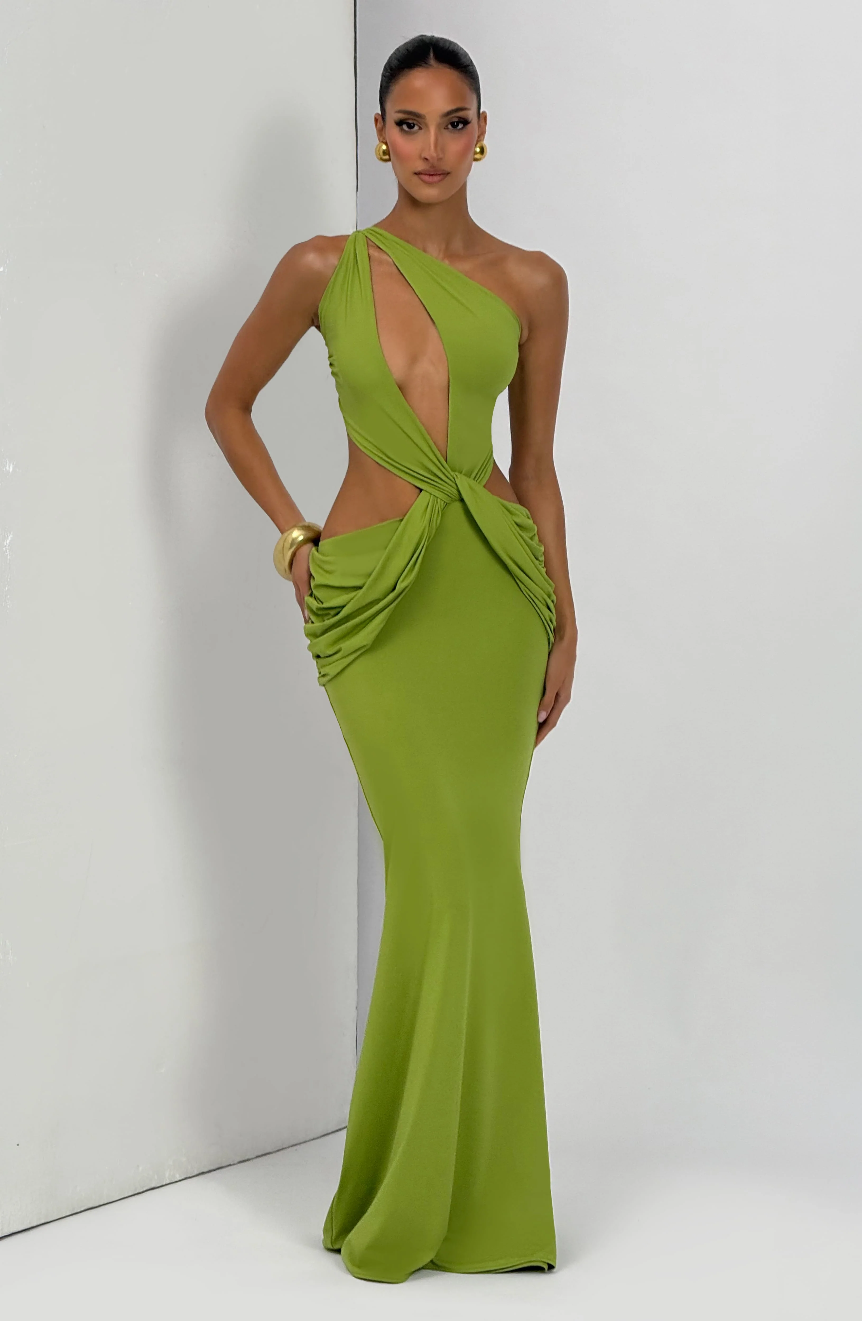Onyx Maxi Dress - Olive