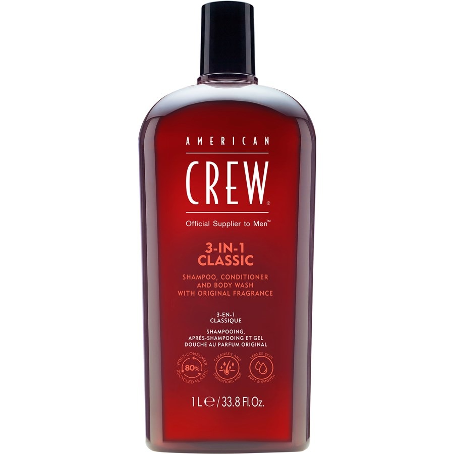 American Crew Pielęgnacja włosów i ciała 3-in-1 Shampoo, Conditioner and Body Wash
