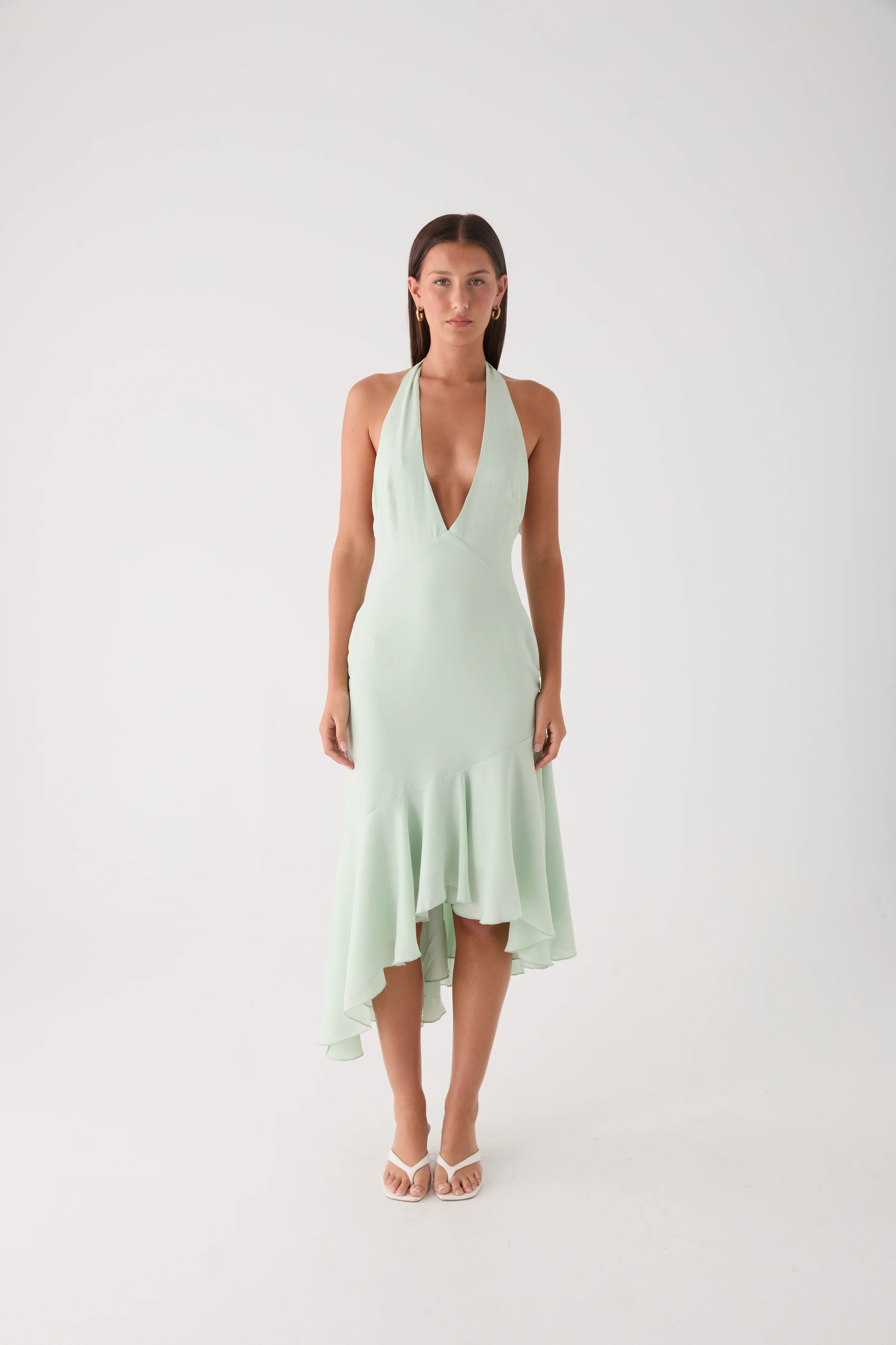 Darline Midi Dress - Pistachio - luluinthesky