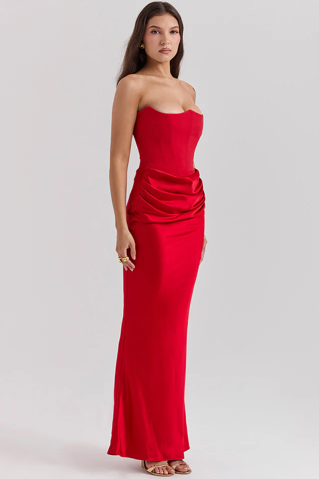 Persephone Off Shoulder Bustier Dress