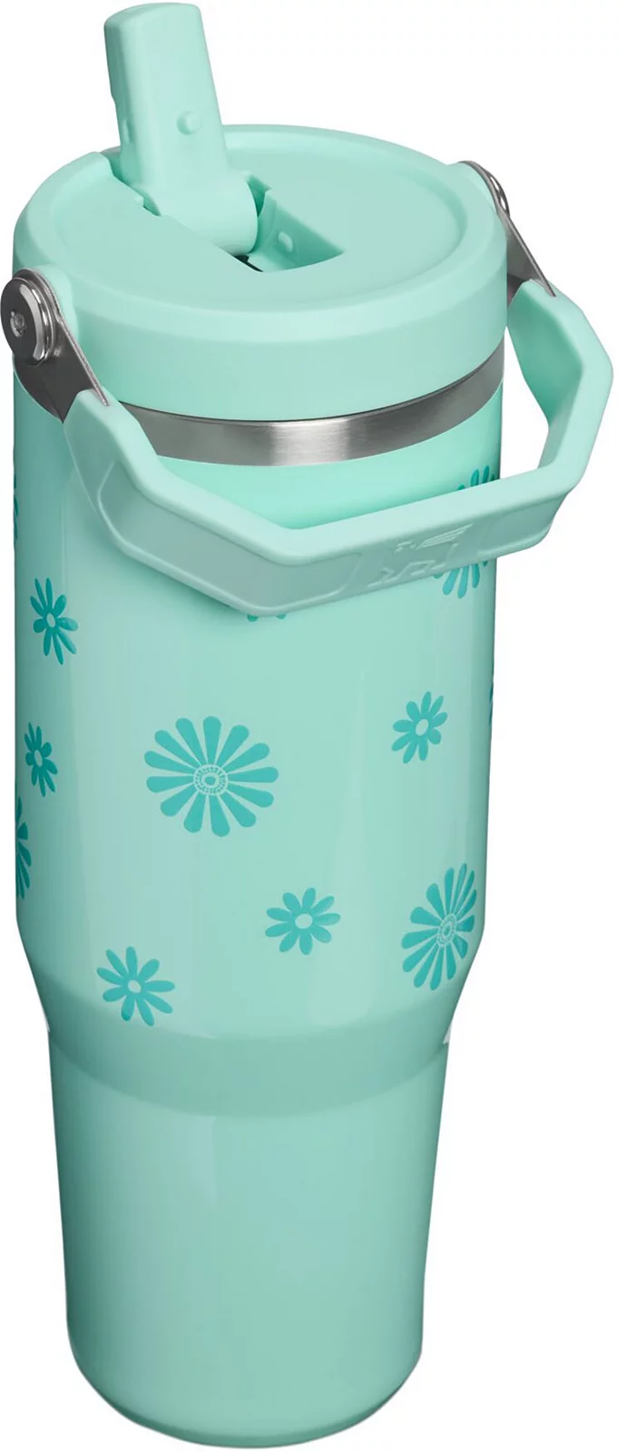 Stanley 30 oz. IceFlow 2.0 Flip Straw Tumbler - Teal Daisies