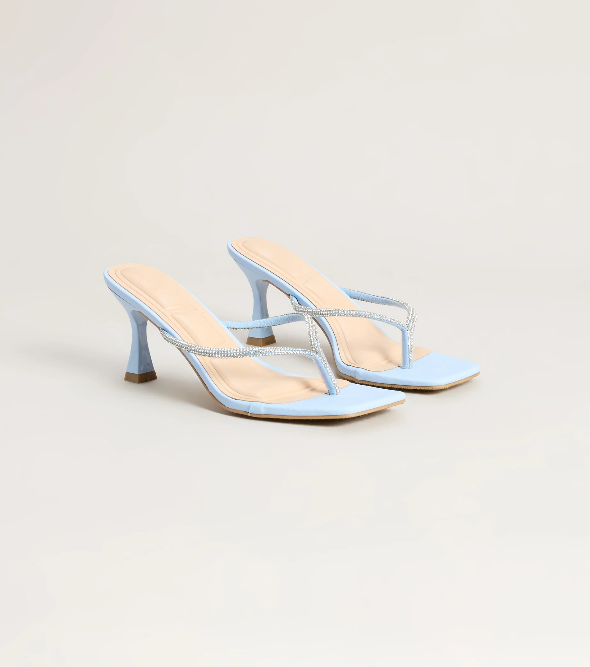 Ice Queen Rhinestone Kitten Heels
