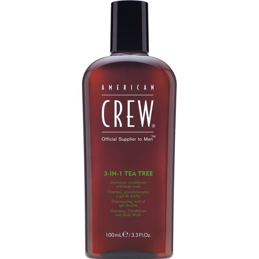 American Crew Pielęgnacja włosów i ciała 3-in-1 Tea Tree Refreshing Shampoo, Conditioner and Body Wash