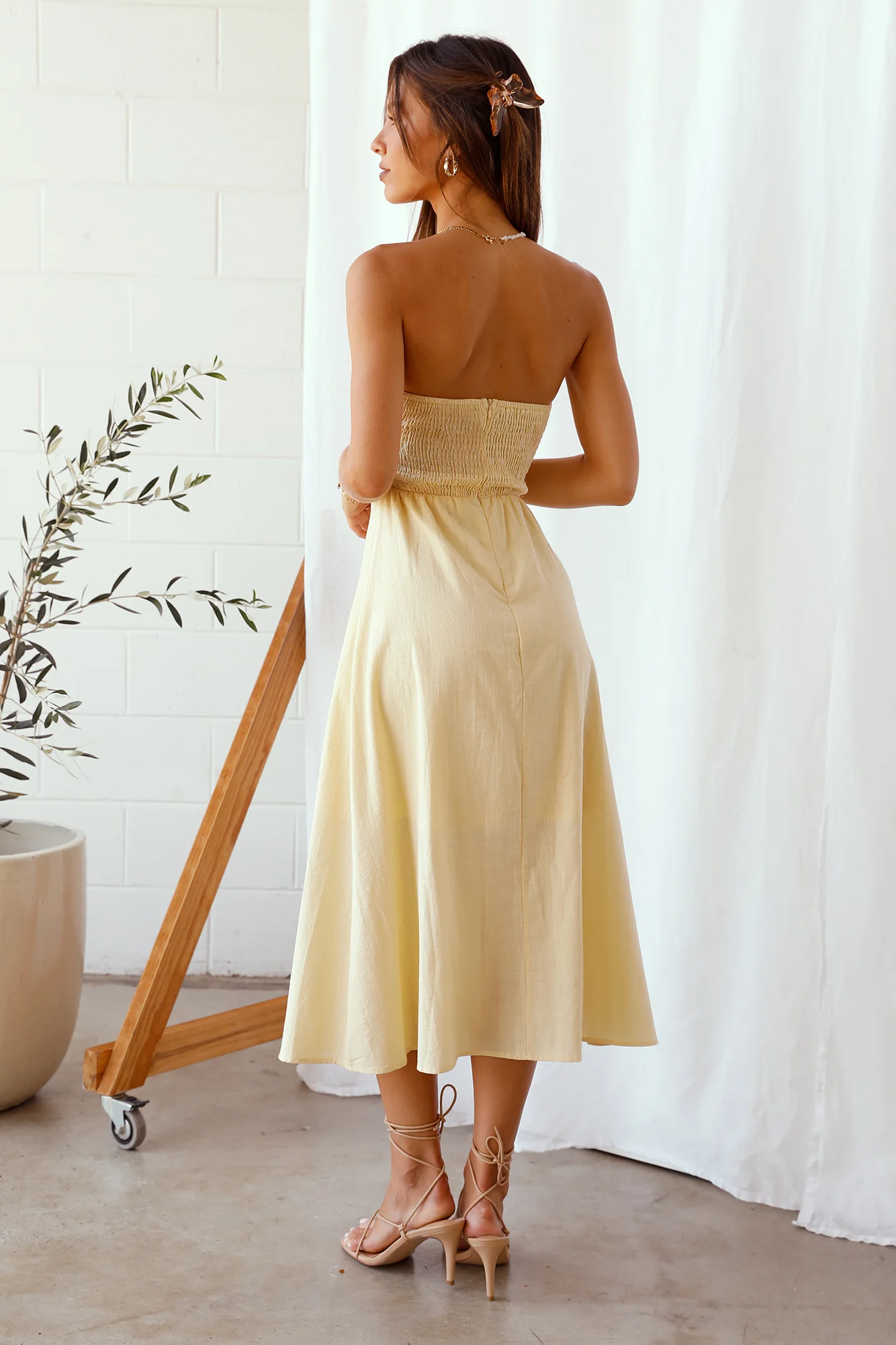 My Advice Maxi Dress Yellow - luluinthesky