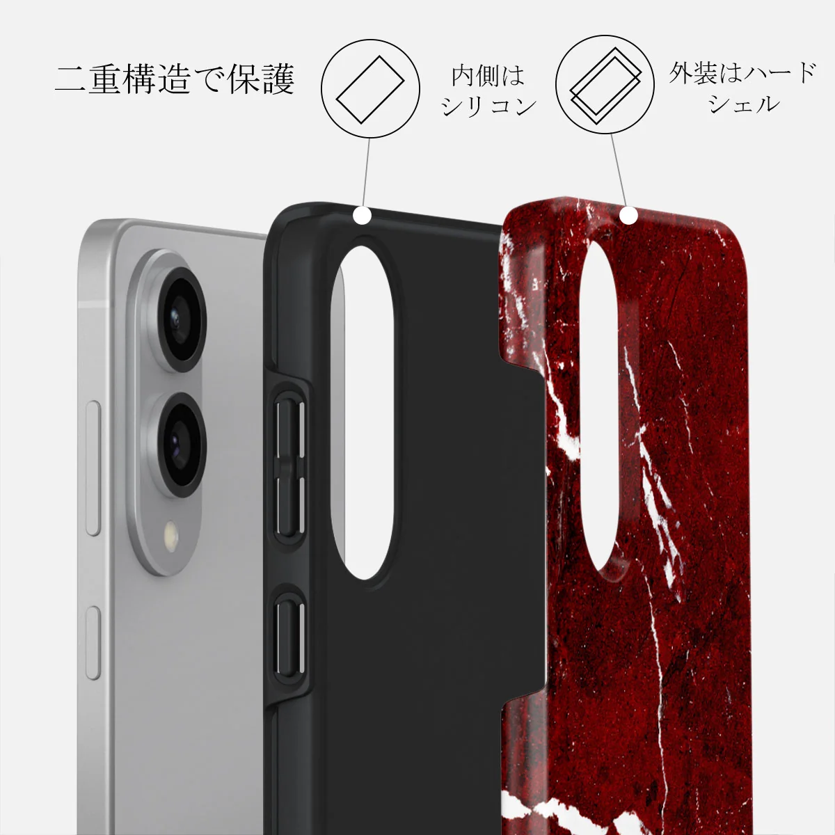 Iconic Red Ruby - Samsung Galaxy S25 Edge ケース