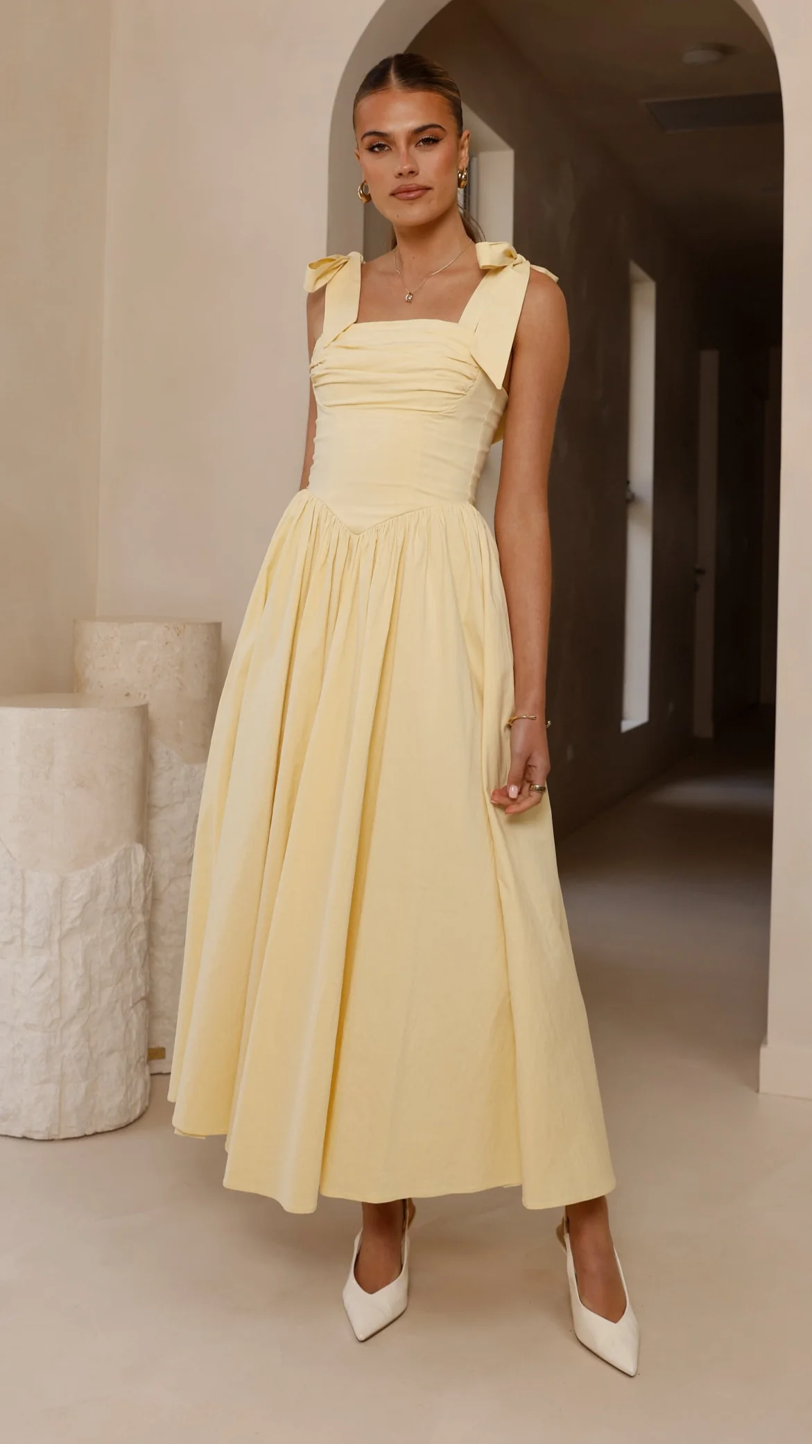 Haisley Maxi Dress - Yellow - luluinthesky