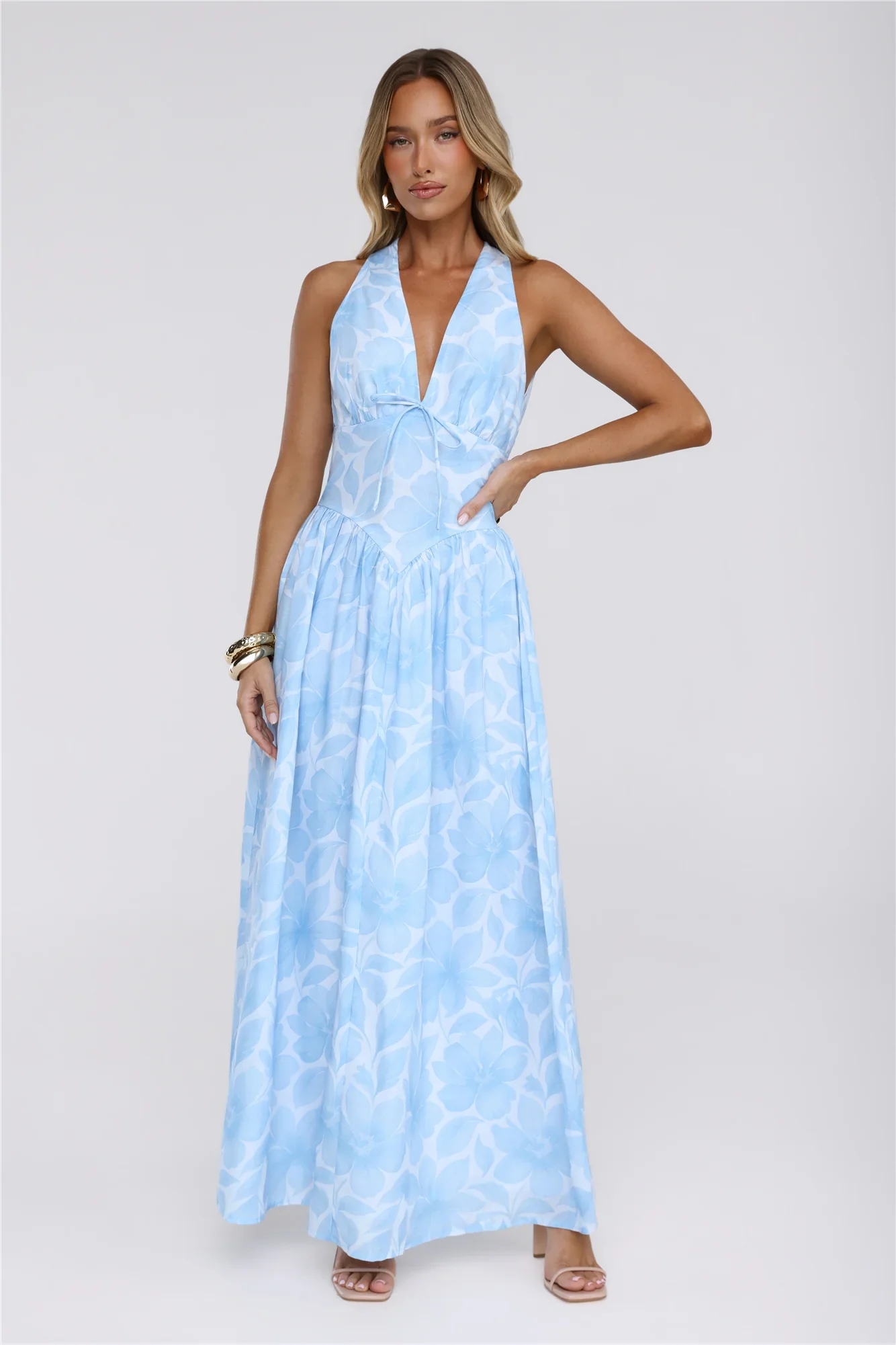 Icon In Progress Maxi Dress Blue