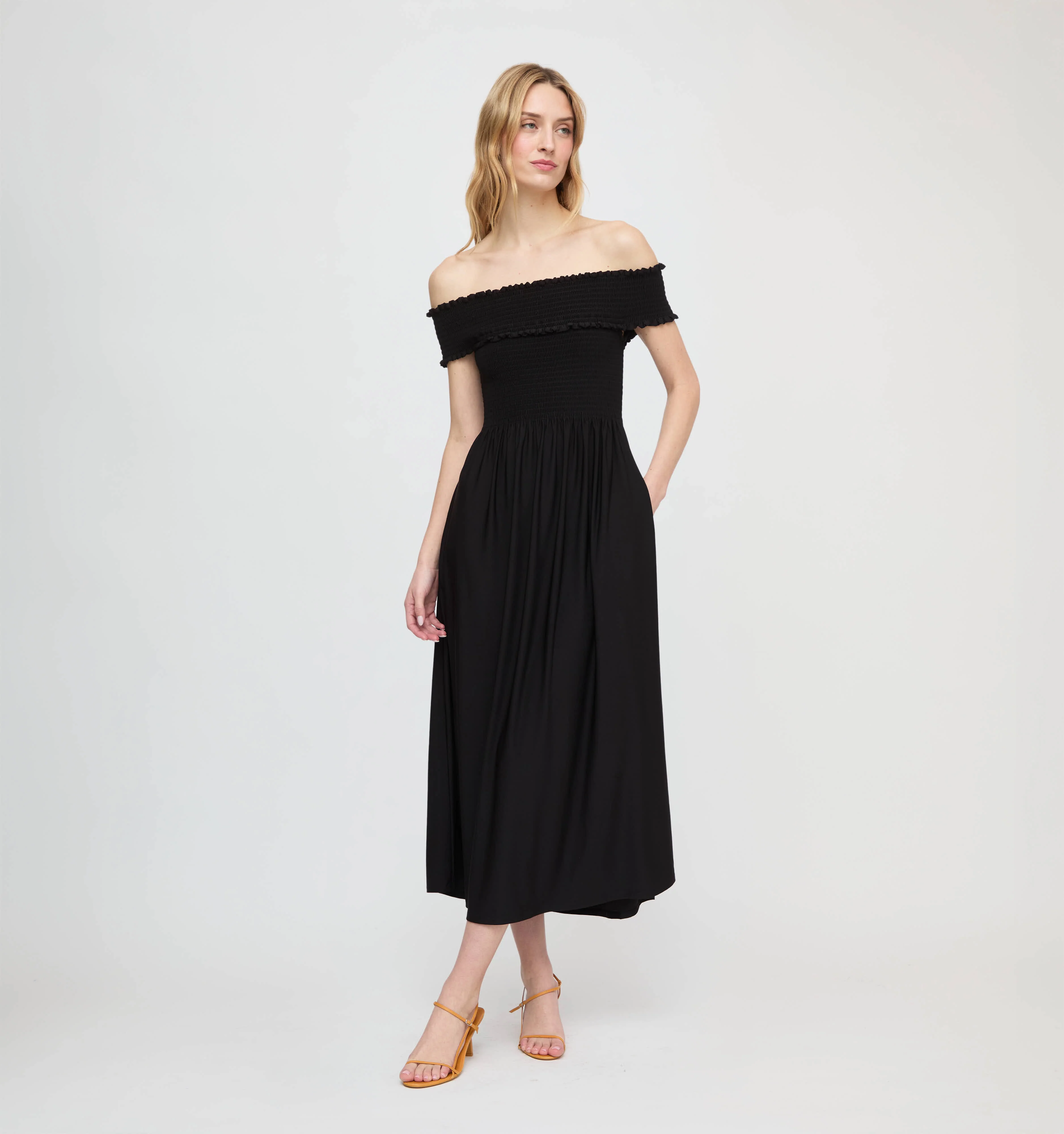 The Marguerite Nap Dress - Black