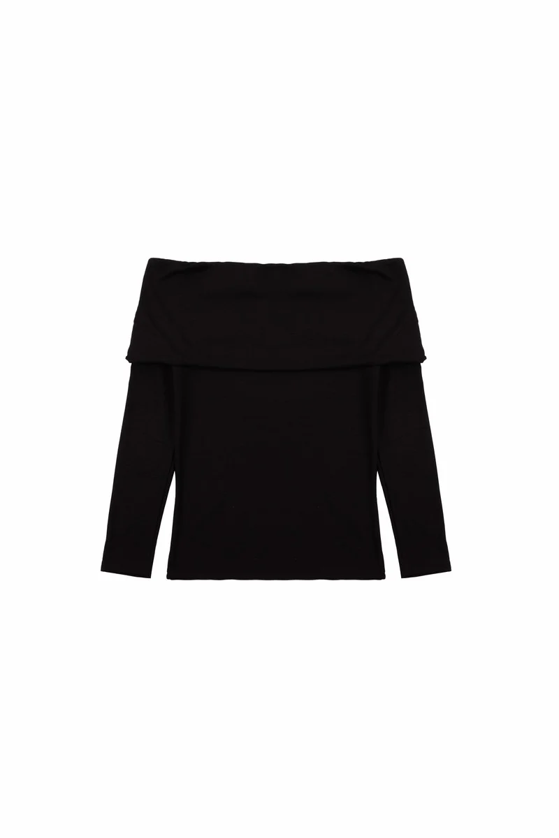 Foldover Off-The-Shoulder Top