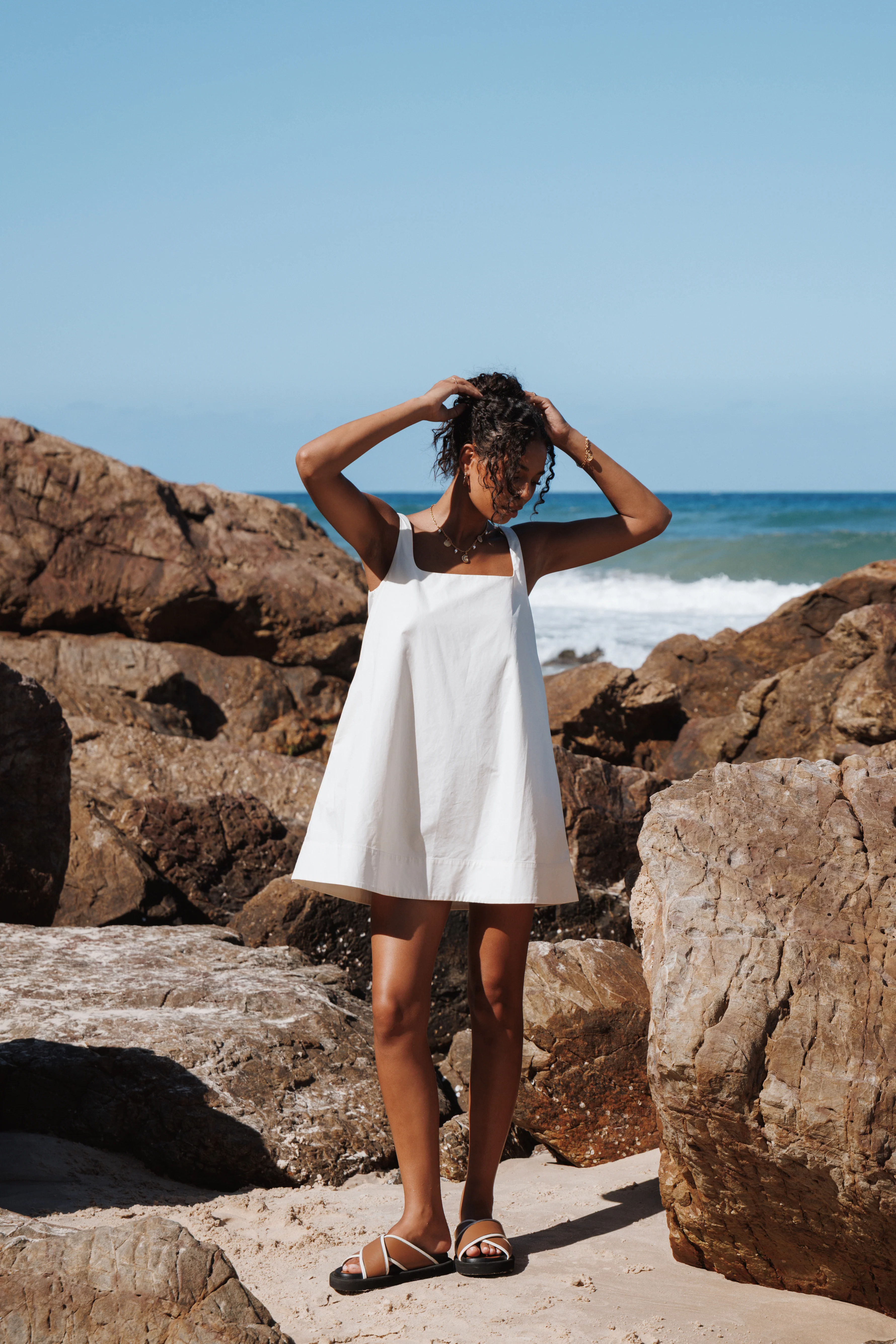 Kora Mini Dress - Chalk White